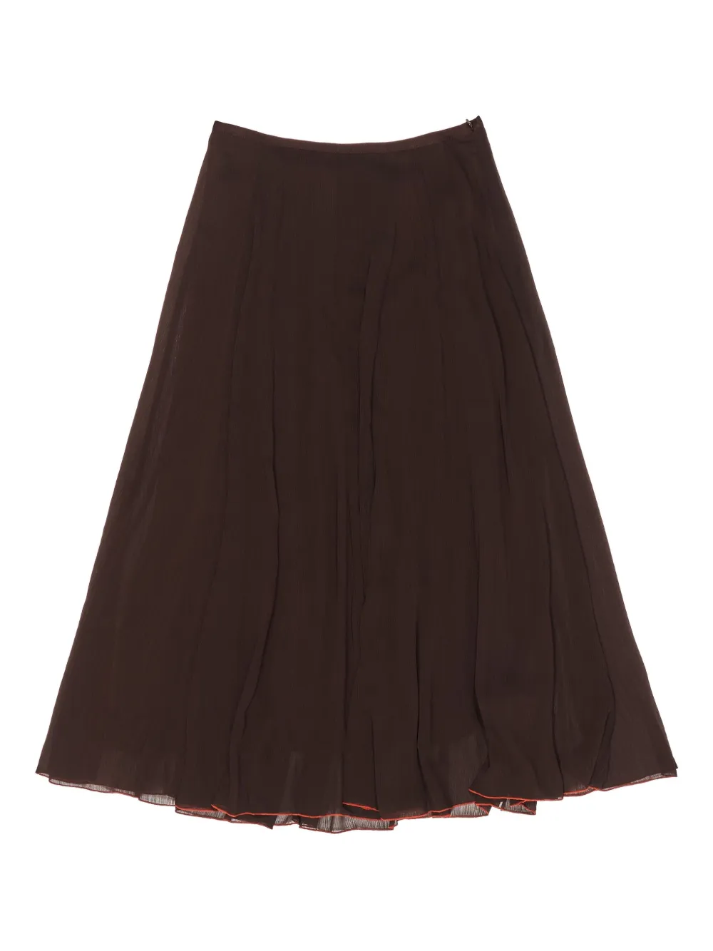 Bimba y Lola gathered midi skirt | Brown | Image 1