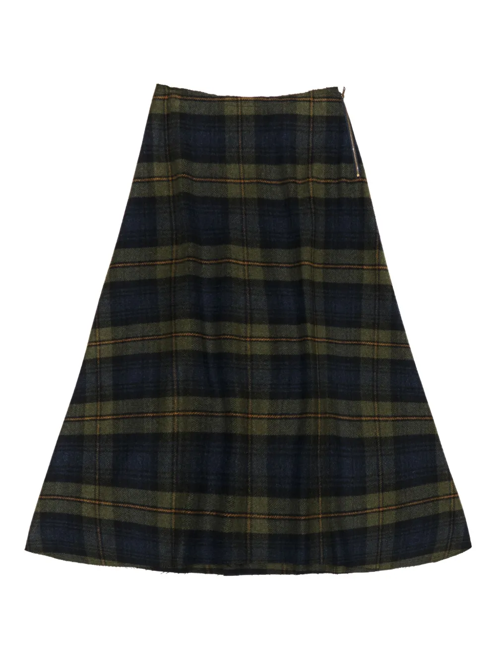 Bimba y Lola tartan-pattern asymmetrical skirt | Blue | Image 1
