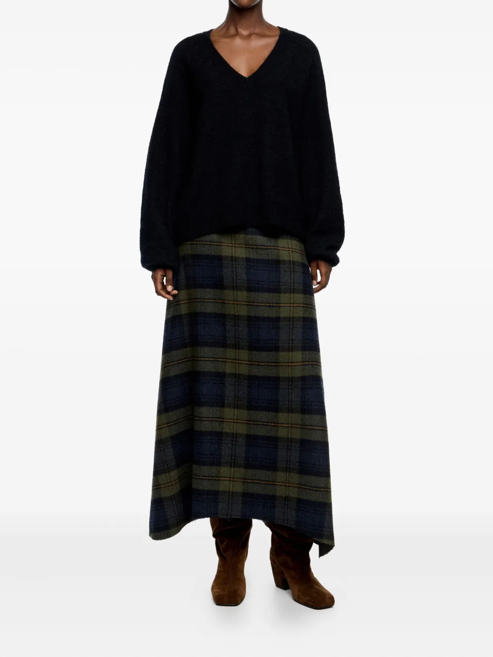 Bimba y Lola tartan-pattern asymmetrical skirt | Asymmetric & Draped Skirts | Image 2