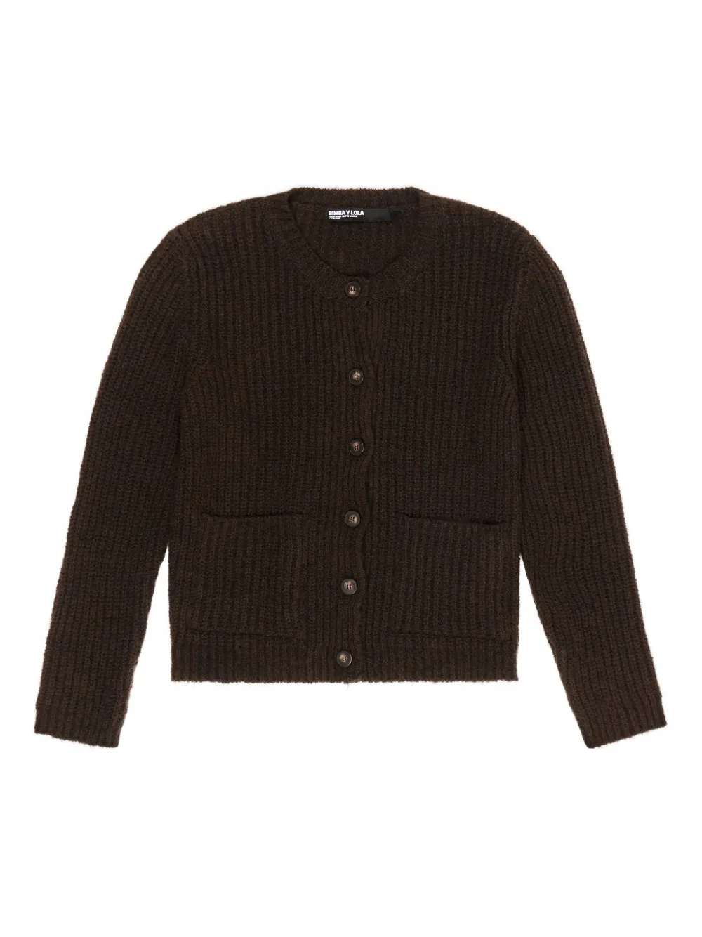 Bimba Y Lola Button-up Cardigan In Brown