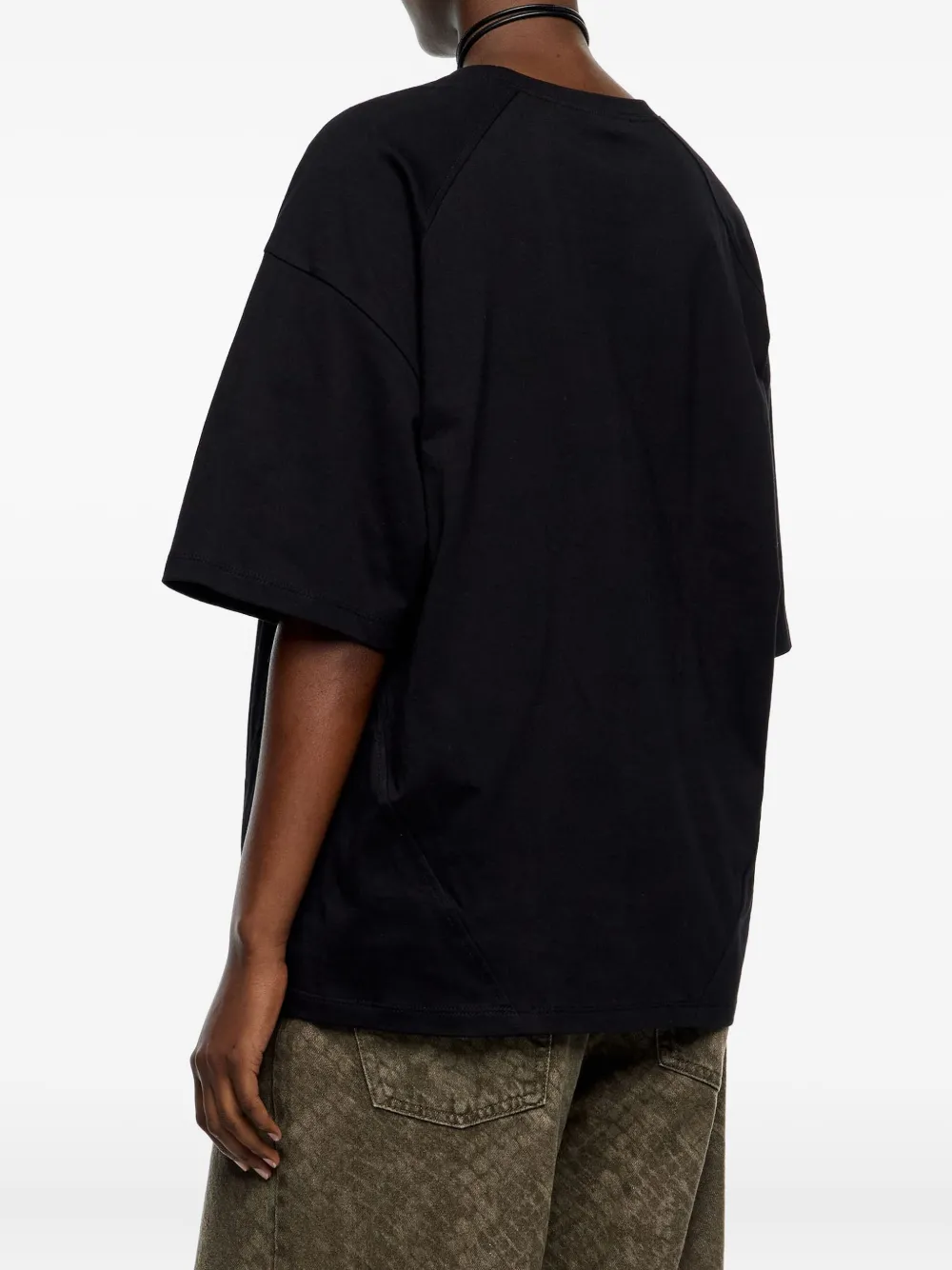 Bimba y Lola T-shirt met raglan mouwen en ronde hals Zwart