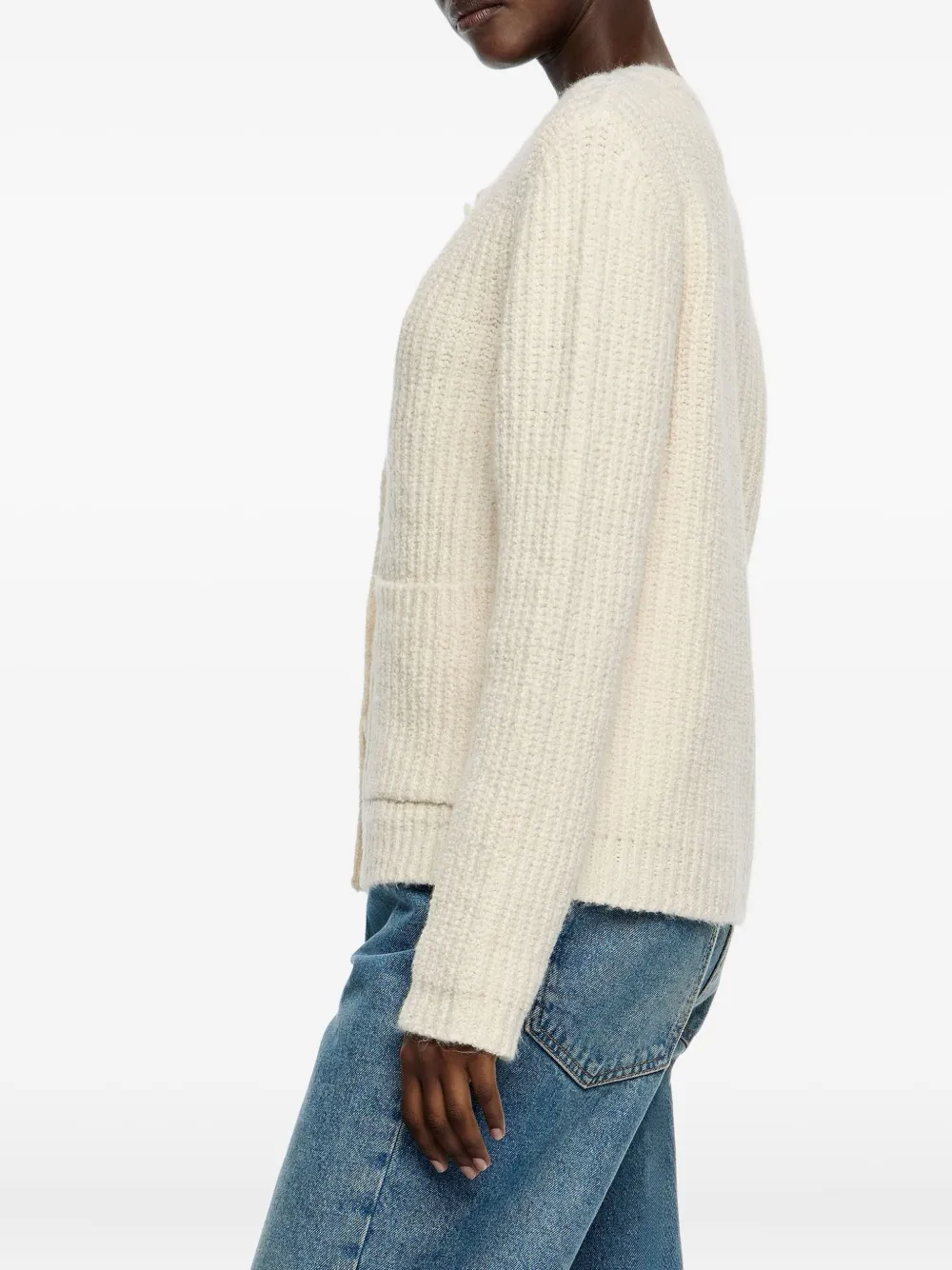 Bimba y Lola Button-up vest IVORY