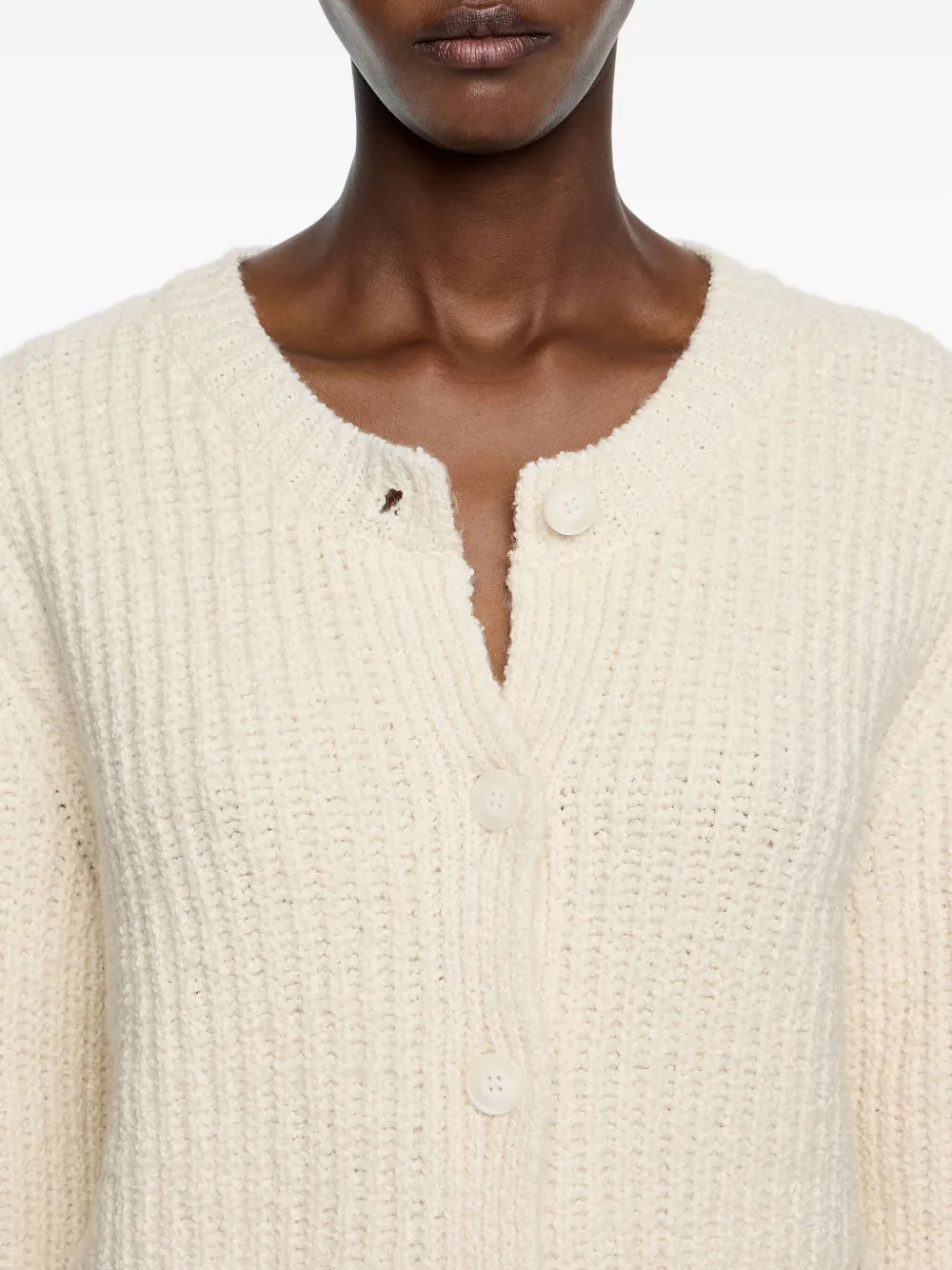 Bimba y Lola Button-up vest IVORY