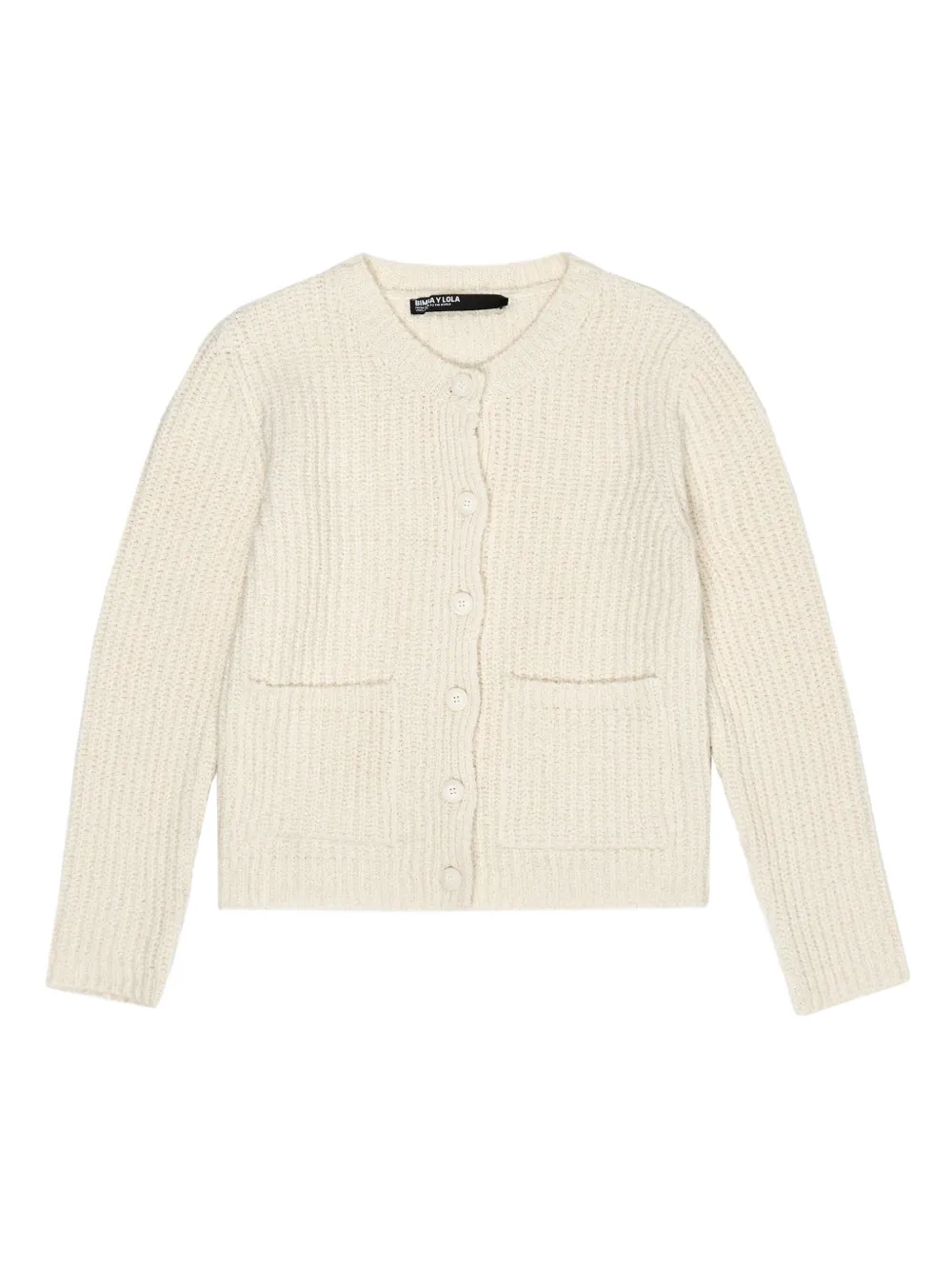 Bimba Y Lola Button-up Cardigan In White