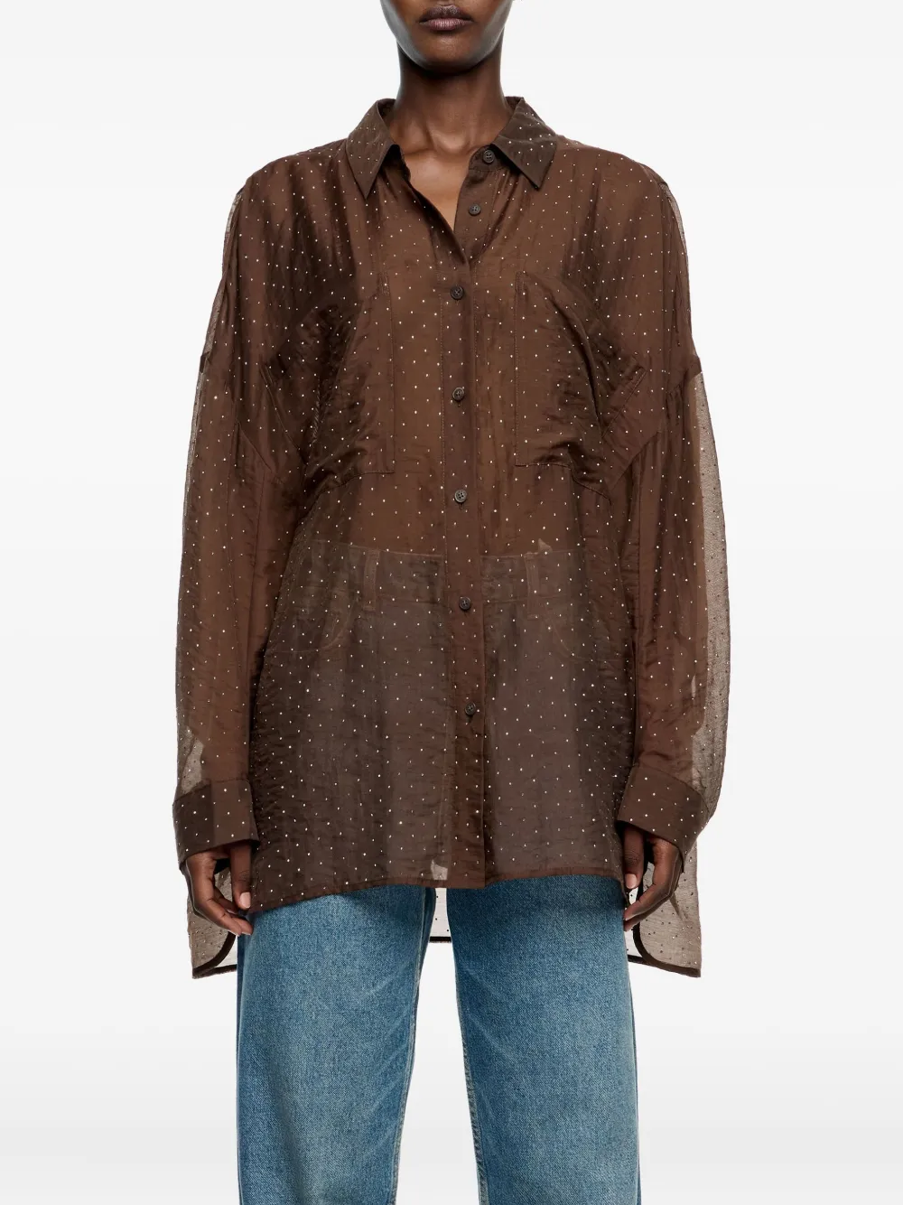 Bimba Y Lola Oversized Shirt In Multi
