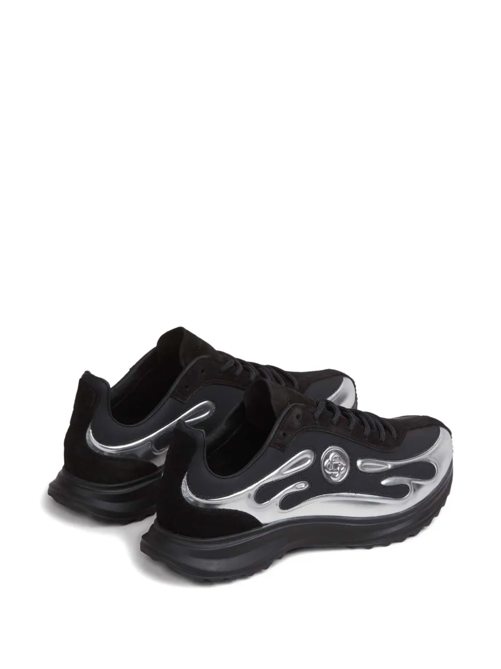 Casablanca Sneakers met vlammenapplicatie Zwart