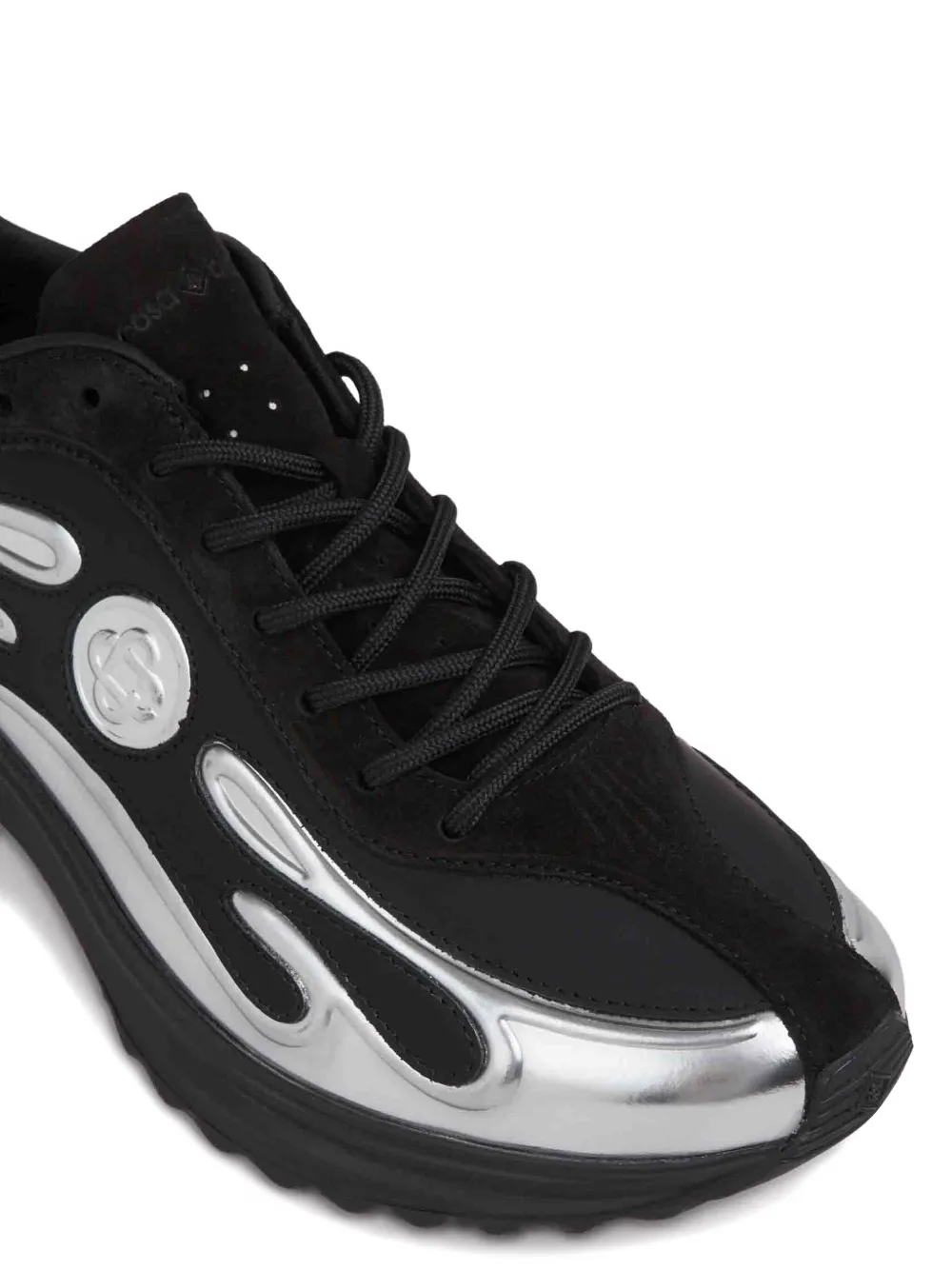 Casablanca Sneakers met vlammenapplicatie Zwart