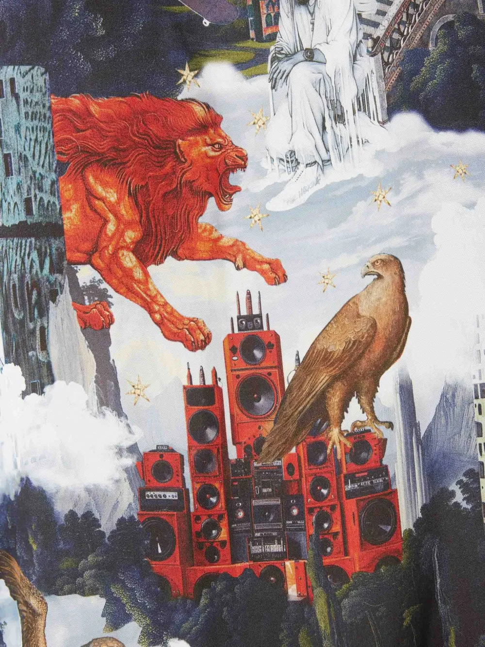 Off-White Katoenen overhemd met print Blauw