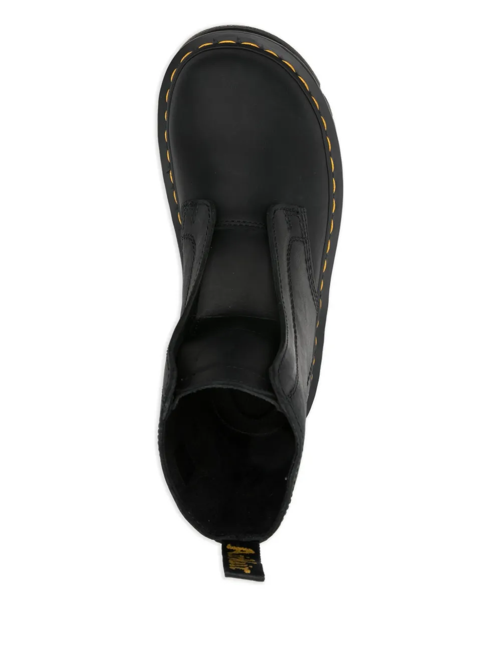 Dr. Martens Leren veterloze slip-on laarzen Zwart