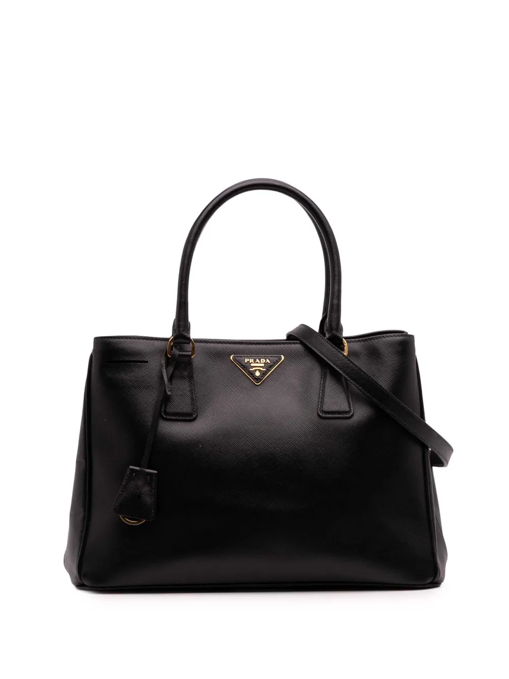 Prada Pre-Owned 2010-2025 Medium Saffiano Lux Galleria satchel - ブラック Prada Pre-Owned 2010-2025 Medium Saffiano Lux Galleria satchel - ブラック