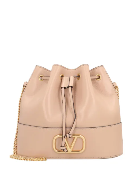 Valentino Garavani sac seau en cuir à détail VLogo signature format mini