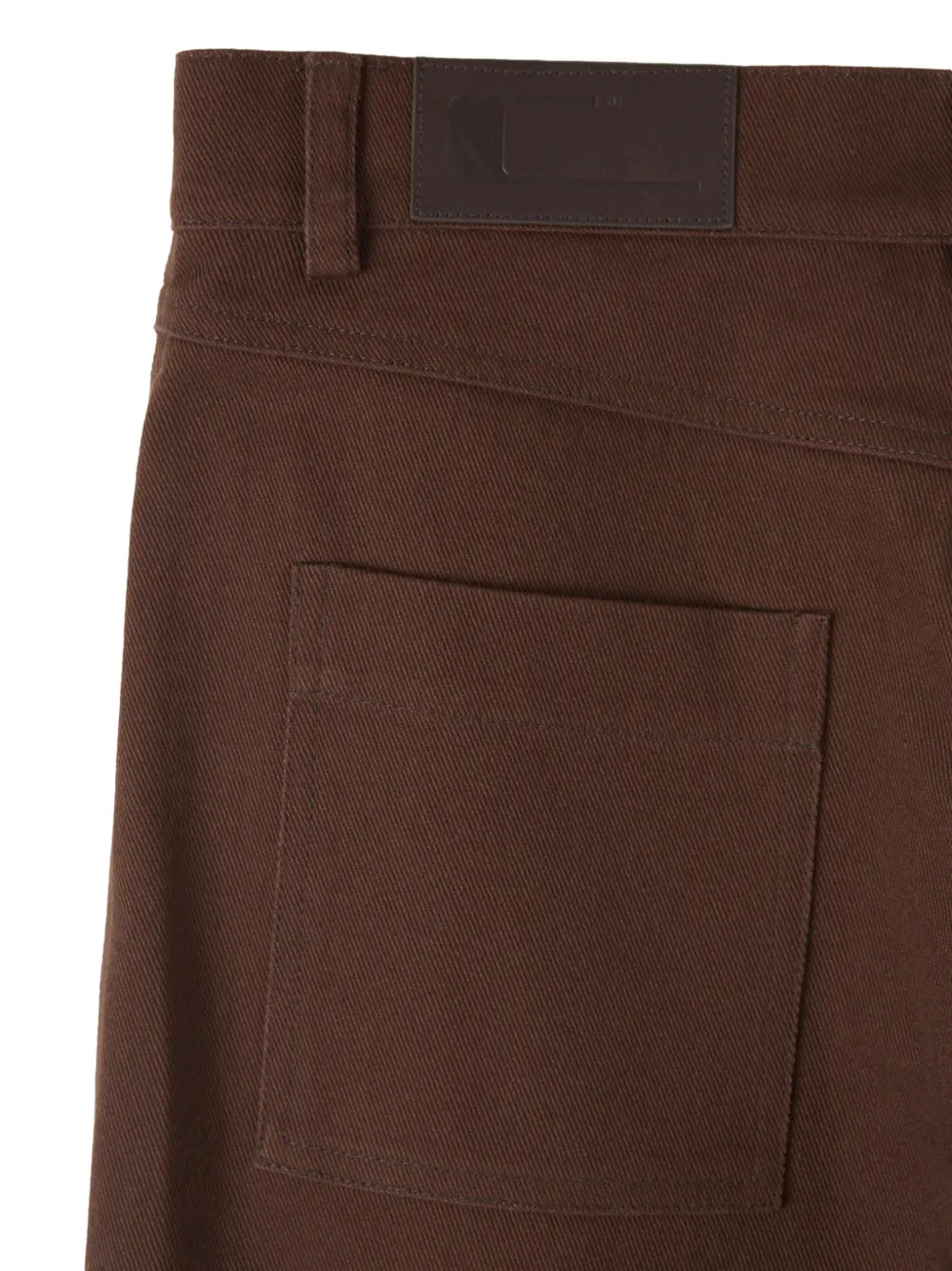 Carrera wide-leg straight-hem trousers Bruin