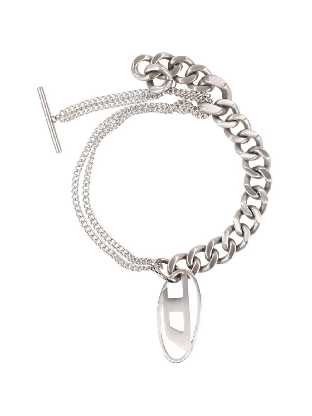 Diesel D logo chain bracelet