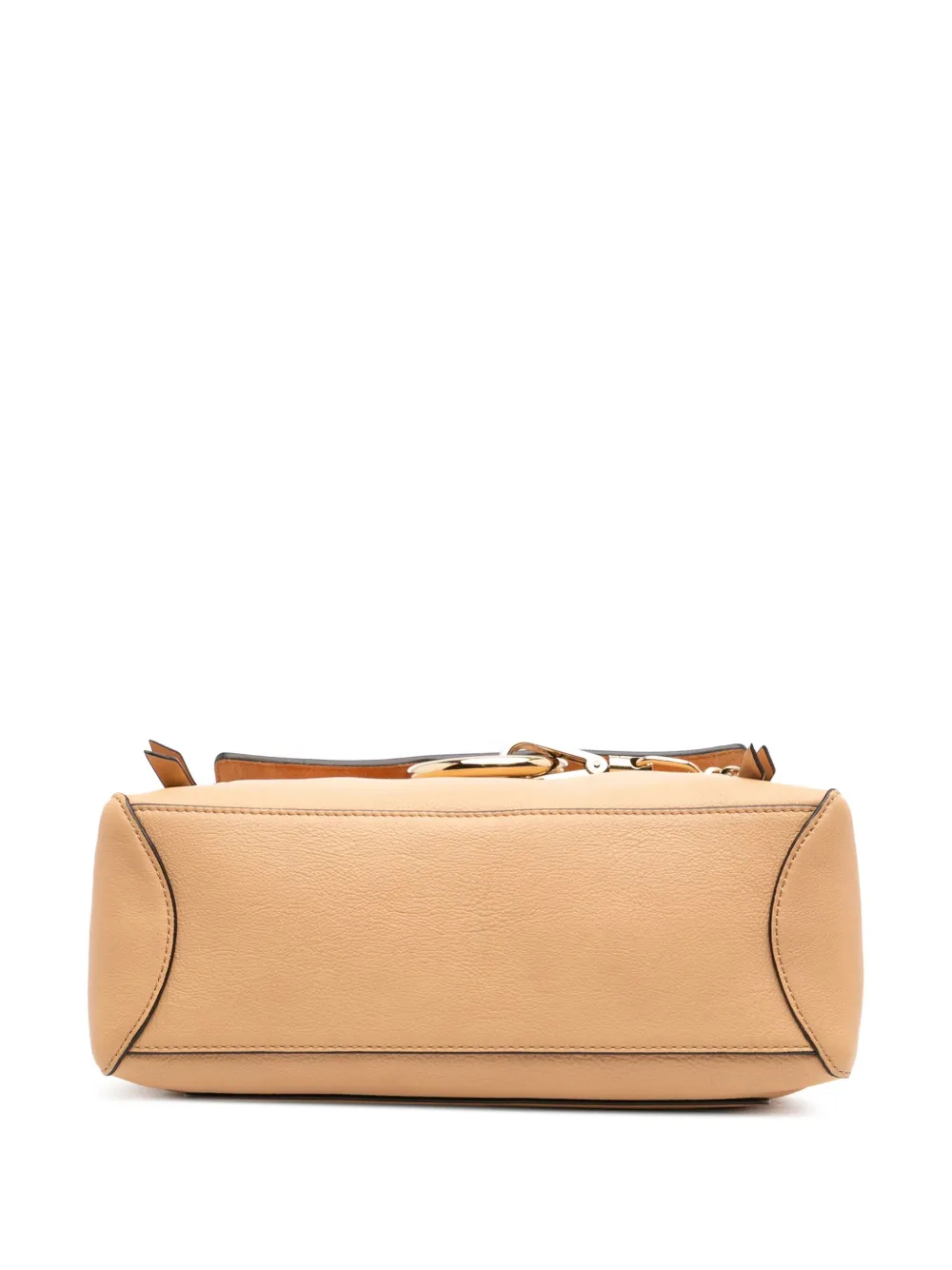 Pre-owned Chloé 2010-2025 Small Leather Faye Day Satchel In Brown
