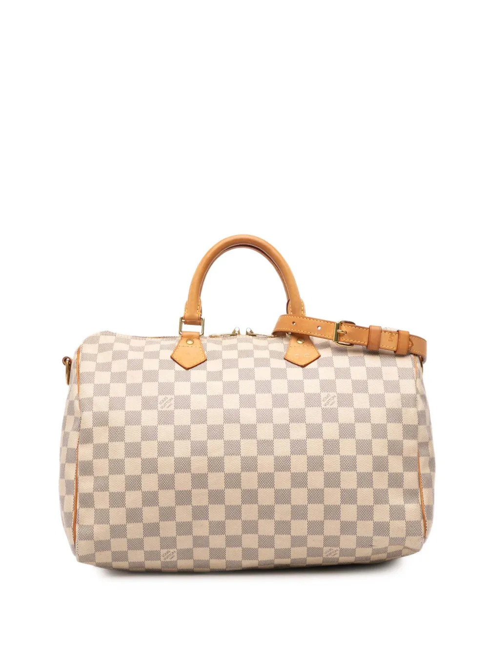 Louis Vuitton Pre-Owned 2013 Damier Azur Speedy Bandouliere 35 satchel - Bianco