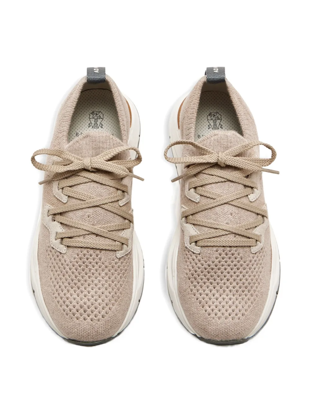 Brunello Cucinelli Lace-up Sneakers In Neutral