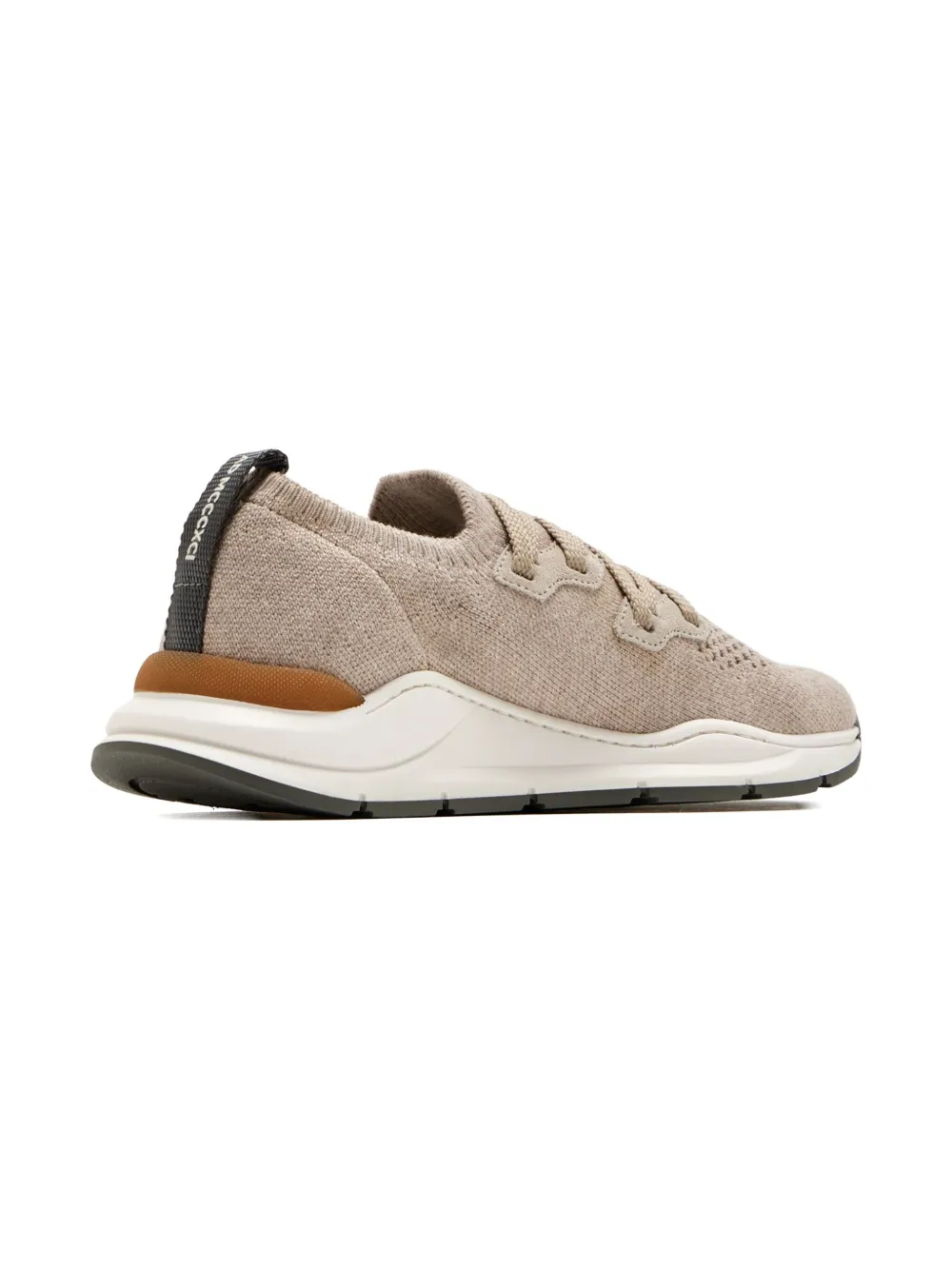 Brunello Cucinelli Kids lace-up sneakers | Neutrals | Image 1