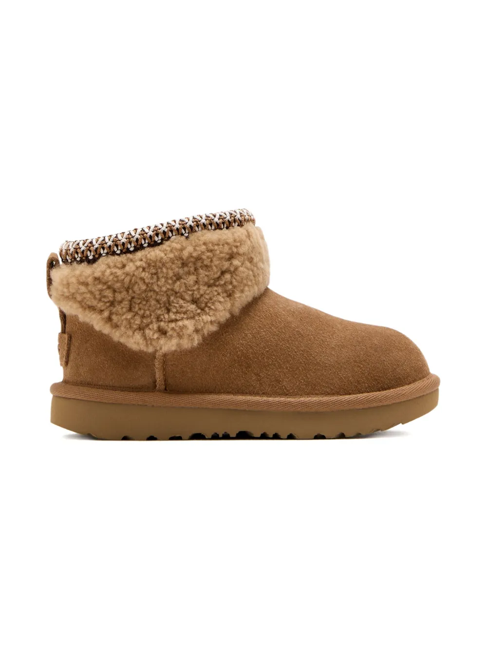 UGG Kids Suède laarzen met rits Bruin
