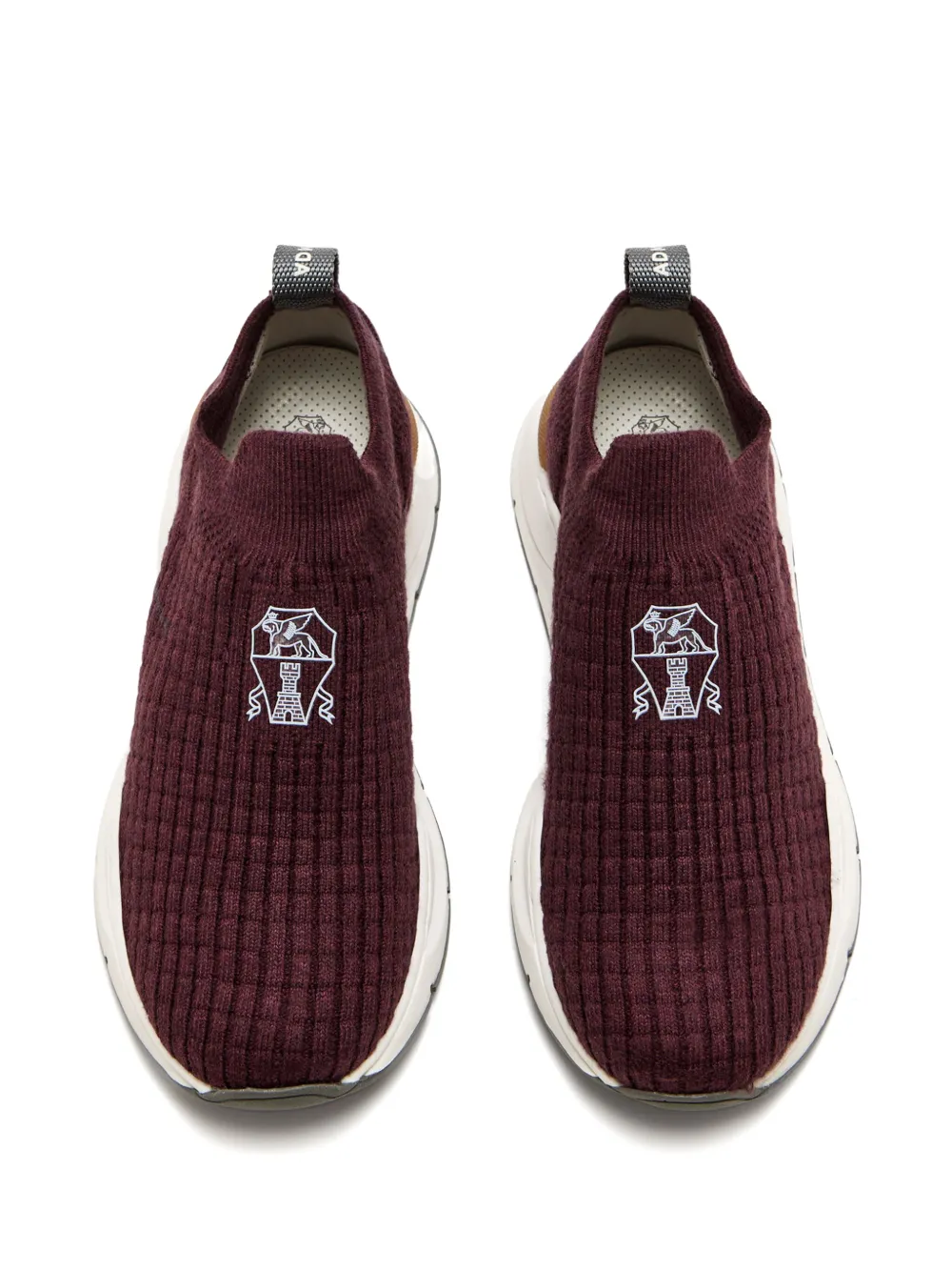 Brunello Cucinelli Kids Sneakers met logoprint Rood