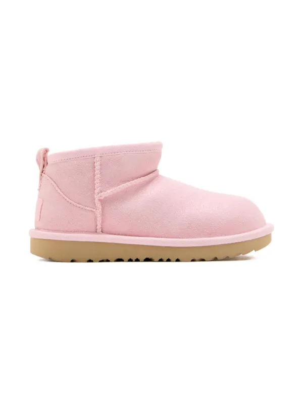 UGG Kids ジップ スエードブーツ | ピンク | FARFETCH JP