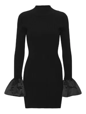 ROTATE BIRGER CHRISTENSEN ラッフルディテール ミニドレス | ブラック