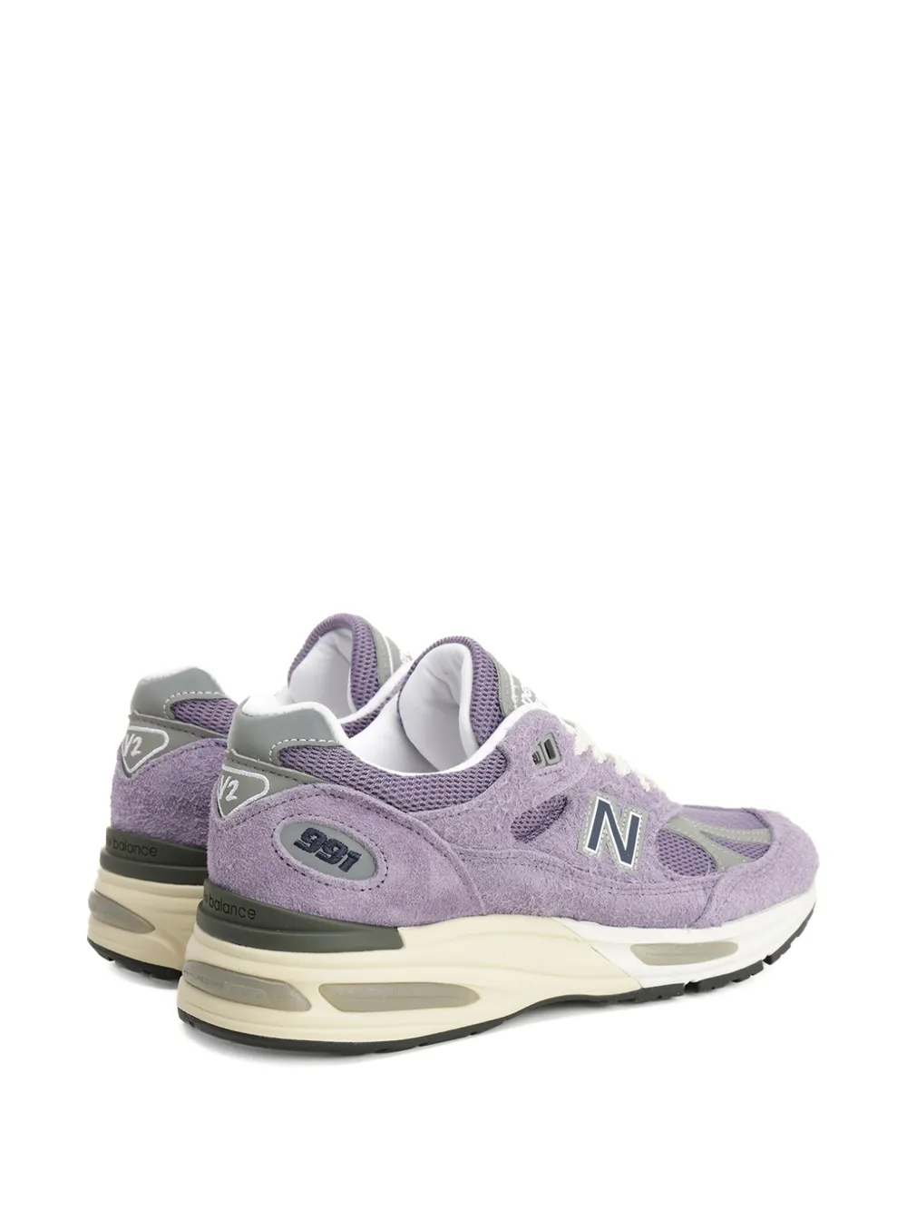 New Balance 991 sneakers met suède vlak Paars