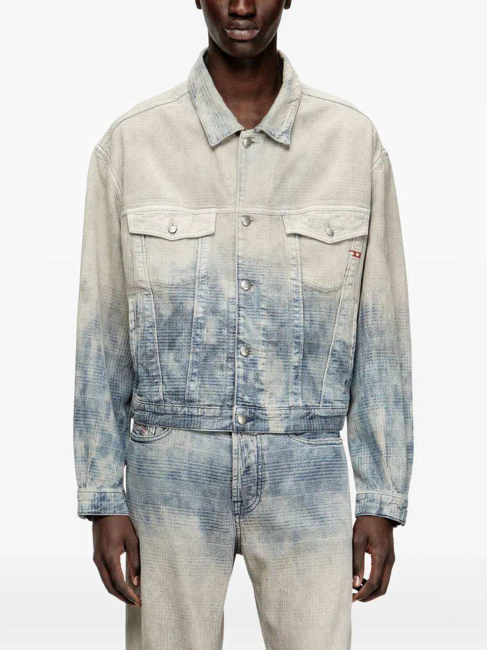 Diesel D-ranger denim jack Grijs