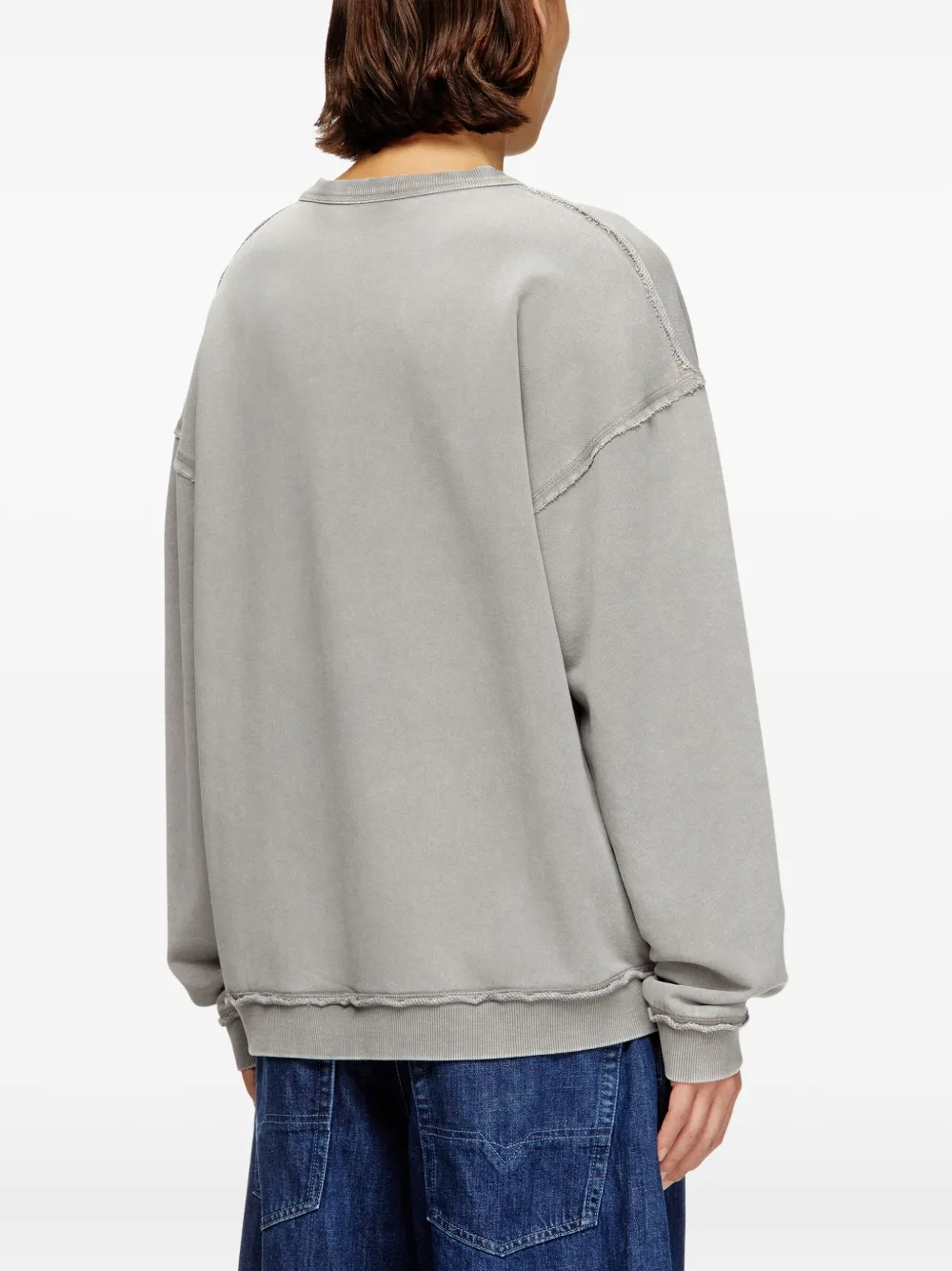 Diesel S-Boxt-Raw-V1 sweater Grijs