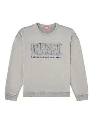 Diesel K-Fronzi logo-patch Sweatshirt | Blue | FARFETCH