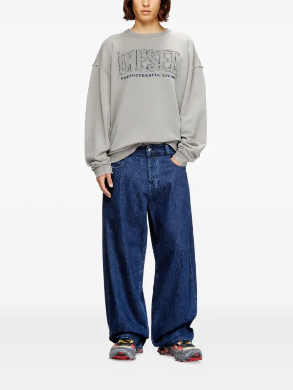 Diesel S-Boxt-Raw-V1 スウェットシャツ | グレー | FARFETCH JP