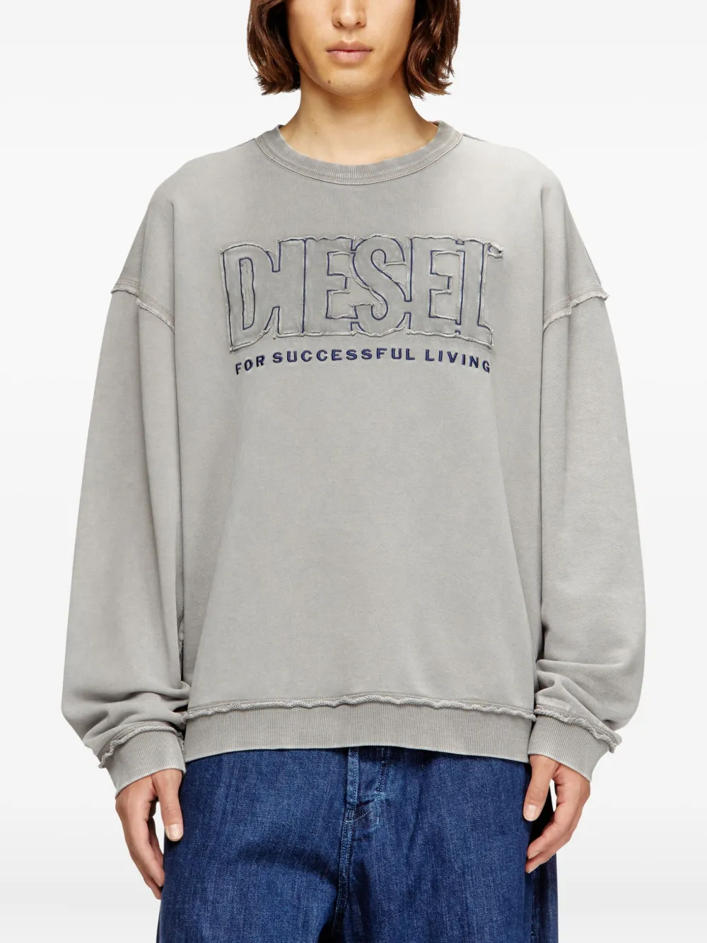 Diesel S-Boxt-Raw-V1 スウェットシャツ | グレー | FARFETCH JP
