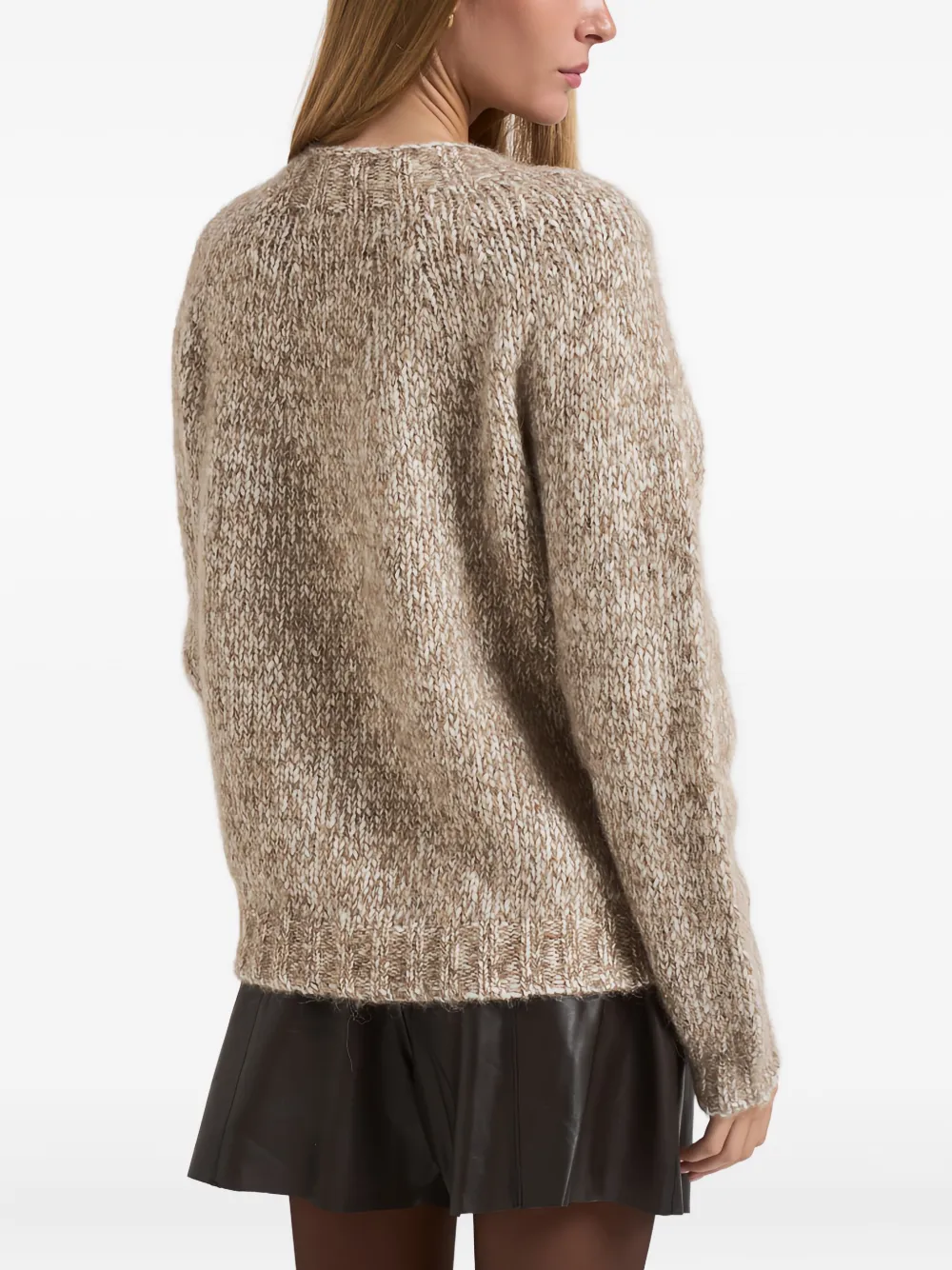 P.A.R.O.S.H. Trui met ronde hals Beige