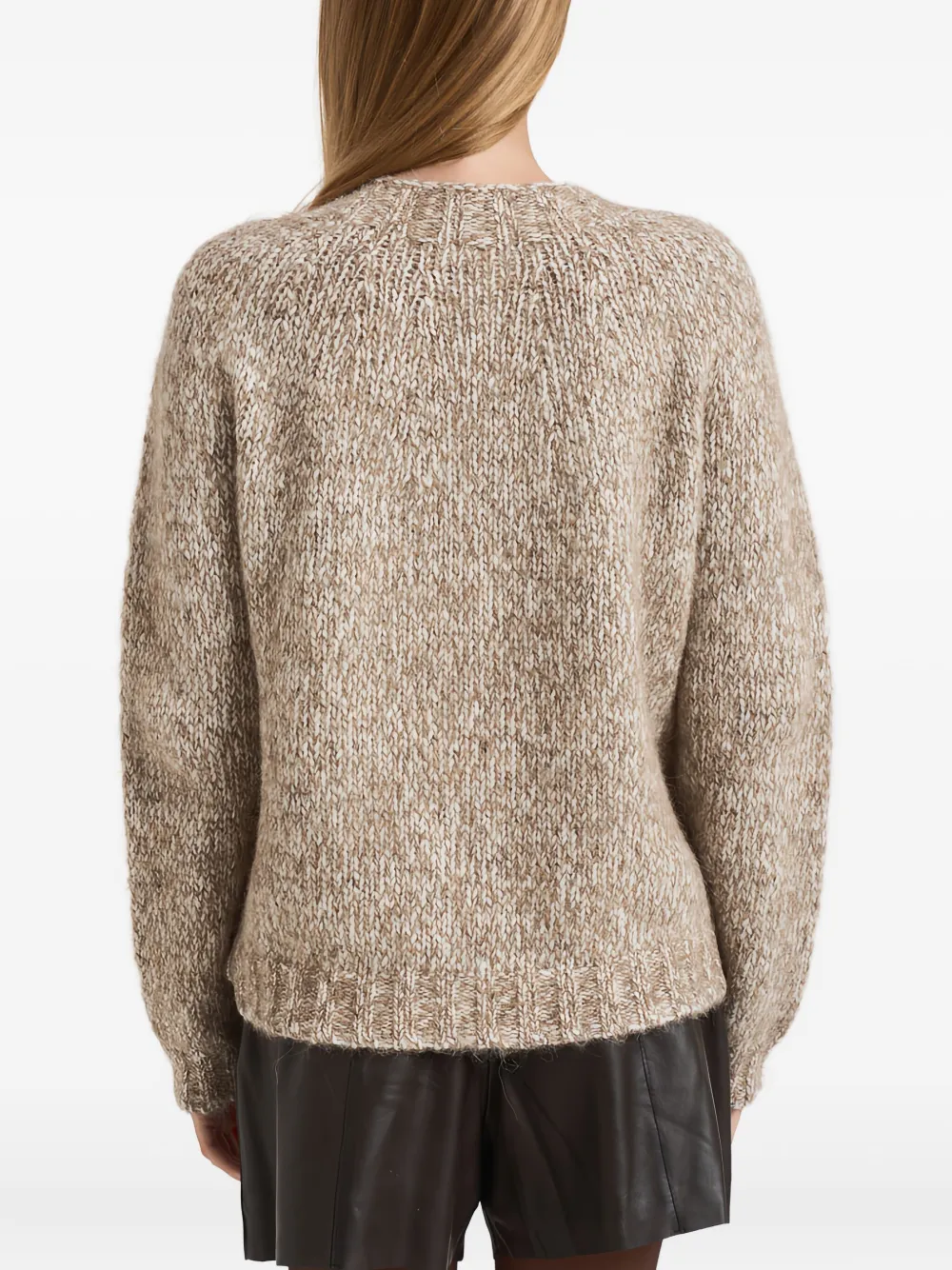 P.A.R.O.S.H. Trui met ronde hals Beige