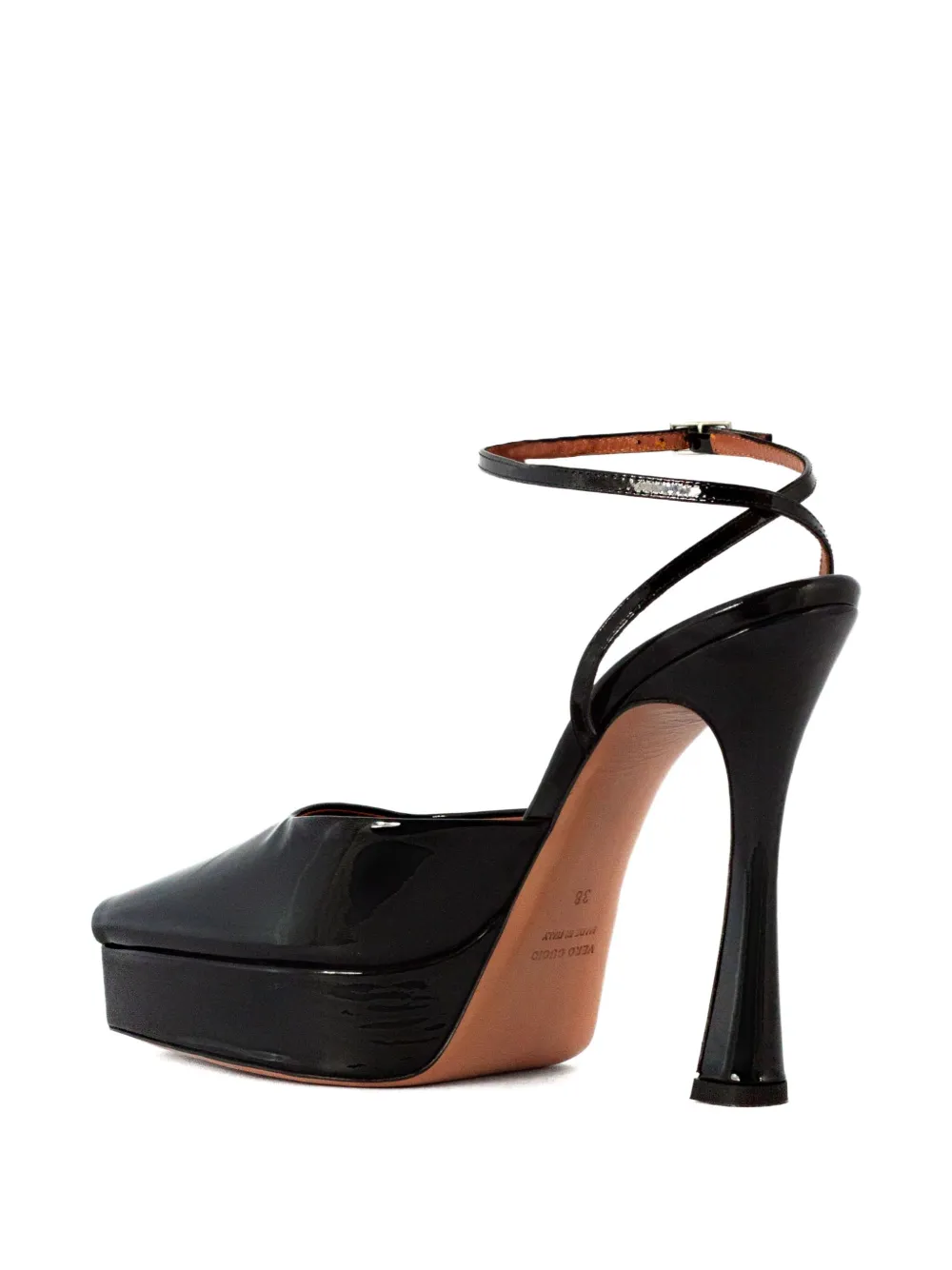 Aldo Castagna 120 mm Vicky leren pumps met hak Zwart