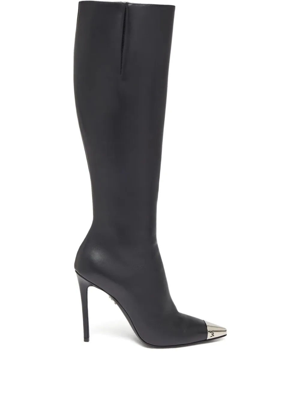 David Koma 100mm leather knee-high boots | Black | Image 1