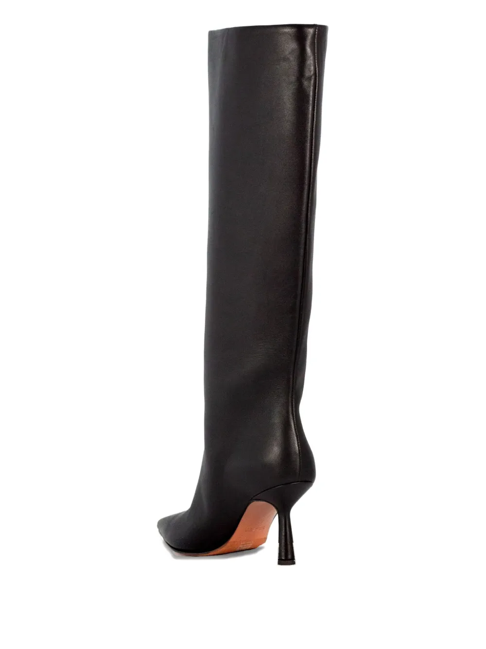 Aldo Castagna 70mm Samoa Leather Knee-high Boots In Black