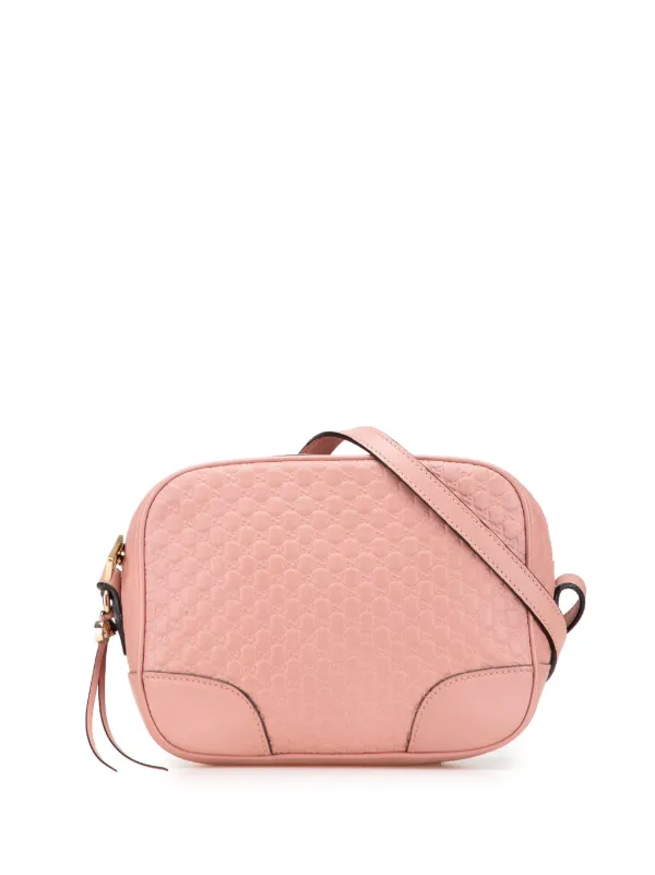 Gucci Pre-owned 2000-2015 Microguccissima Bree Crossbody Bag in Pink