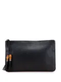 Gucci Pre-Owned 2000-2015 Calfskin Bamboo Tassel clutch bag - Black