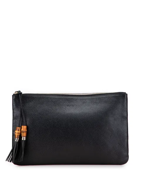 Gucci Pre-Owned 2000-2015 Calfskin Bamboo Tassel clutch bag