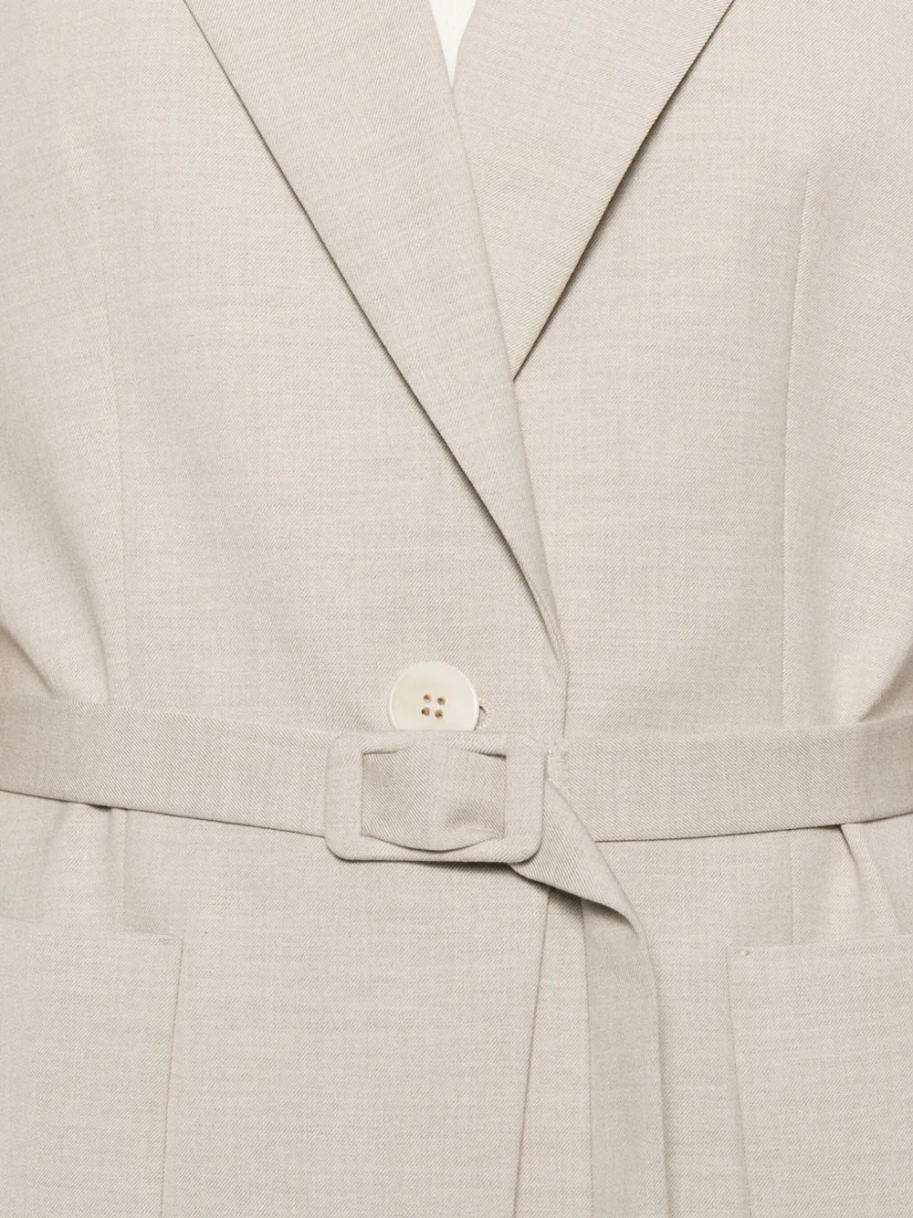 Marccain Belted Fitted Jacket In Gold