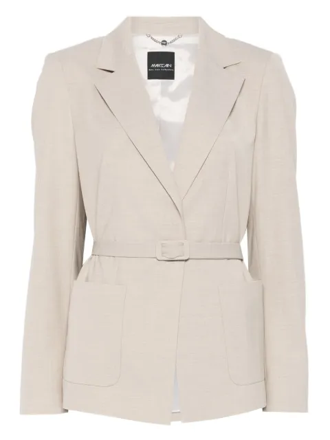 MARCCAIN belted fitted jacket