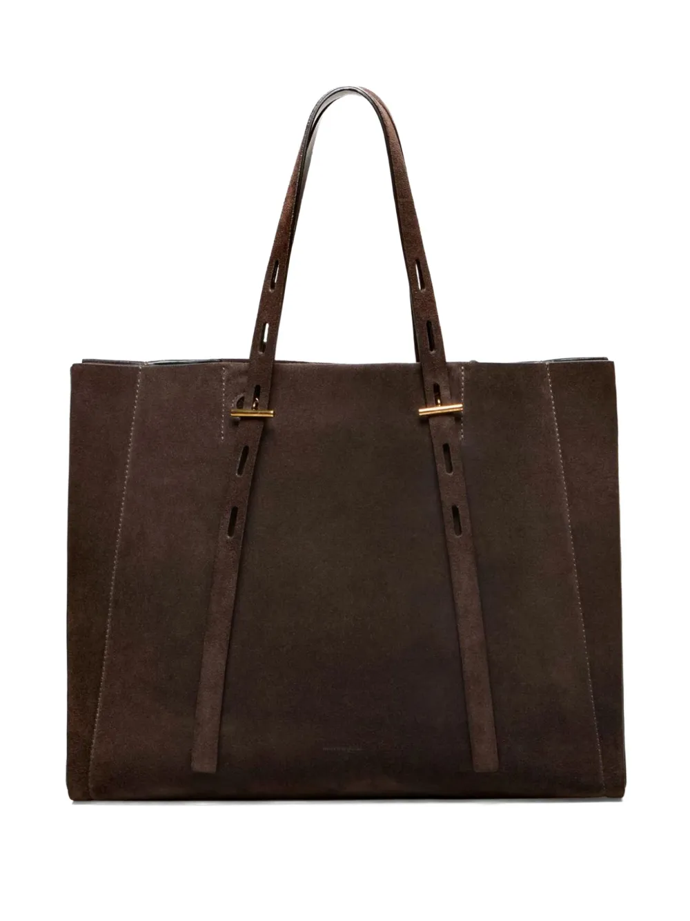 Mino Bossi Paula Suede Tote Bag In Brown