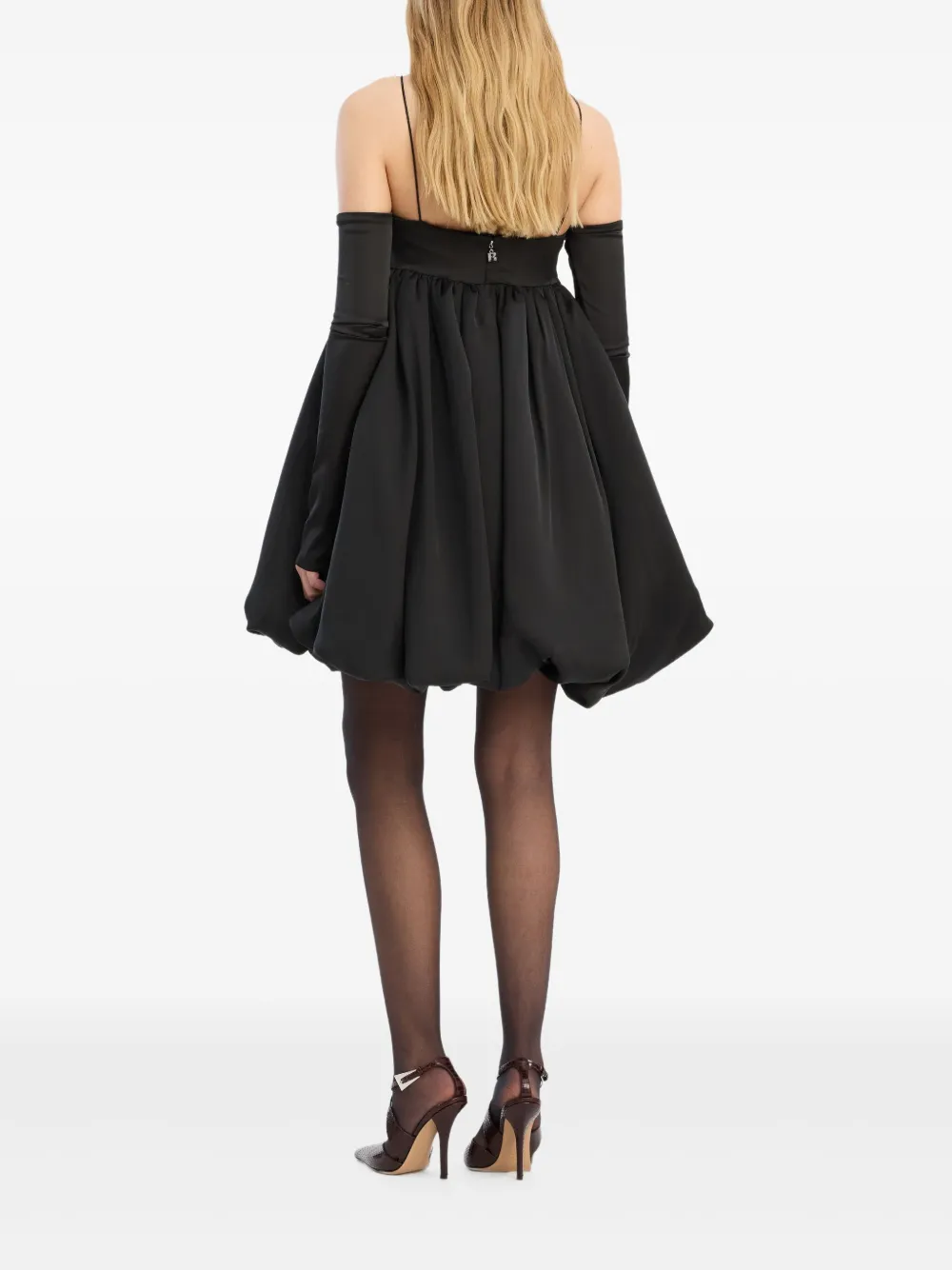 ROTATE BIRGER CHRISTENSEN Bubble midi-jurk Zwart