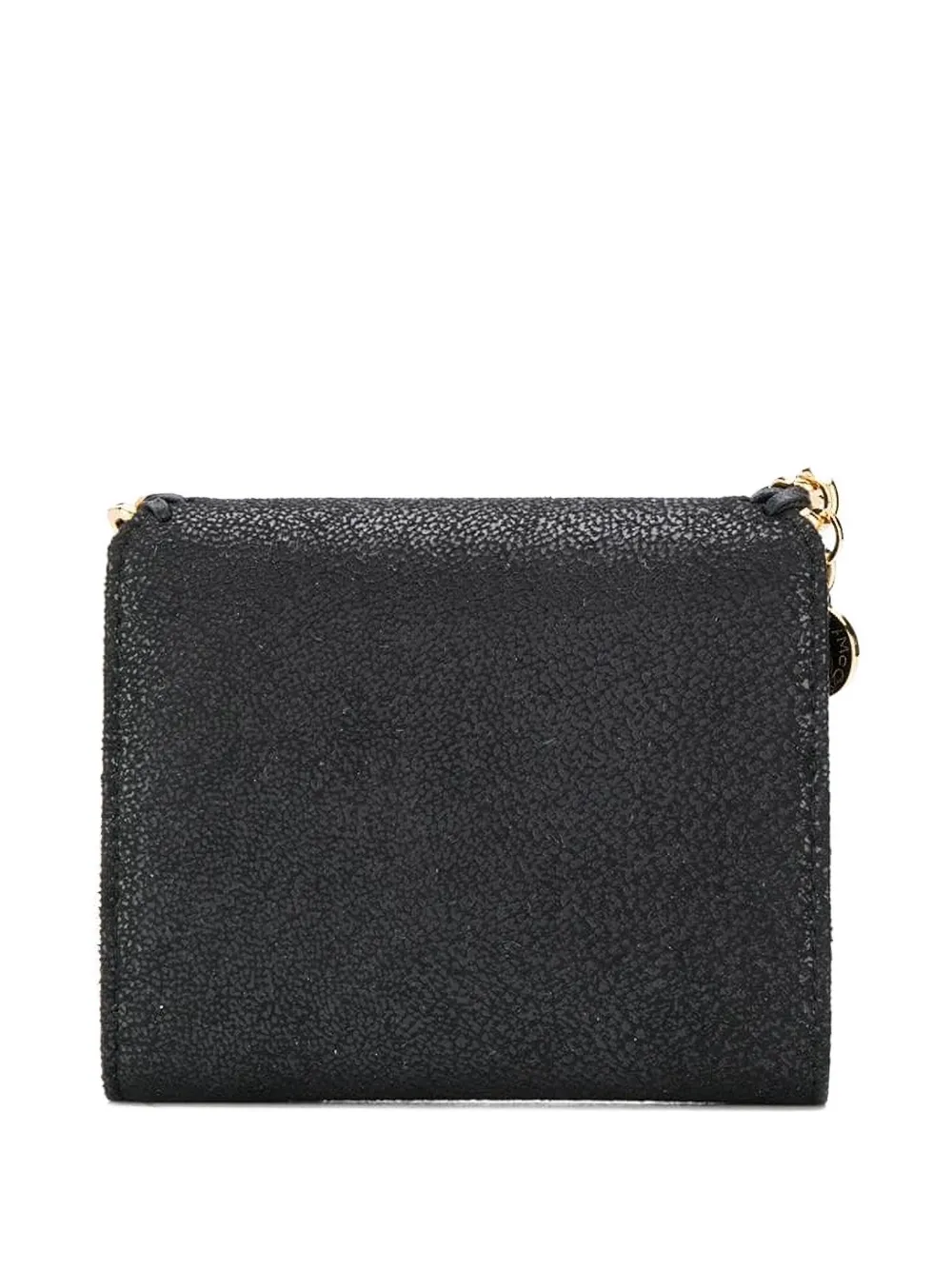 Stella McCartney Portemonnee met omslag en ketting - Zwart