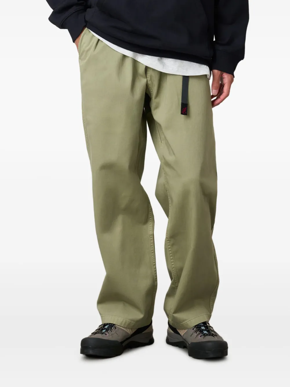 Gramicci Broek met ceintuur Beige