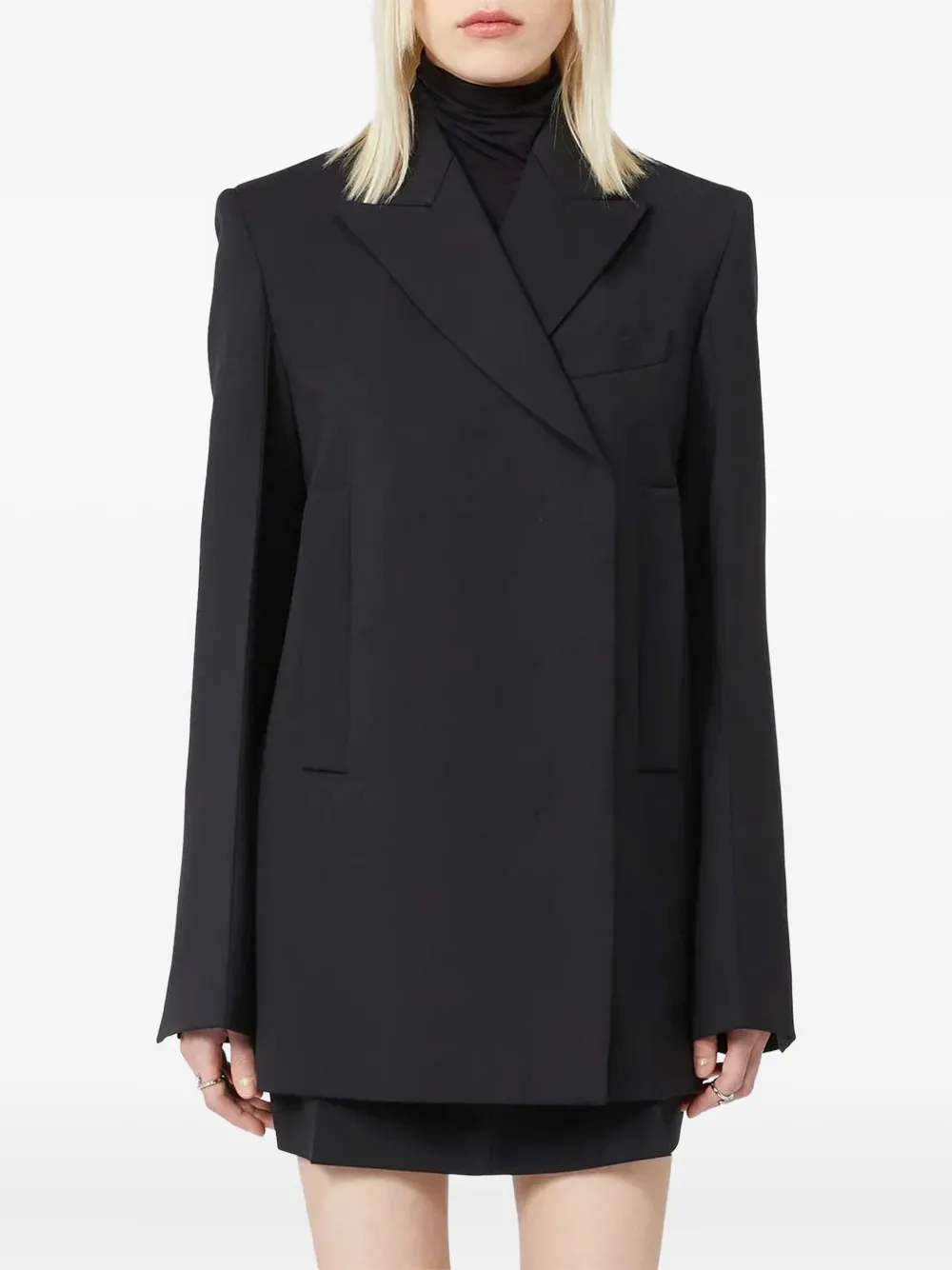Sportmax Esule blazer met dubbele rij knopen Zwart