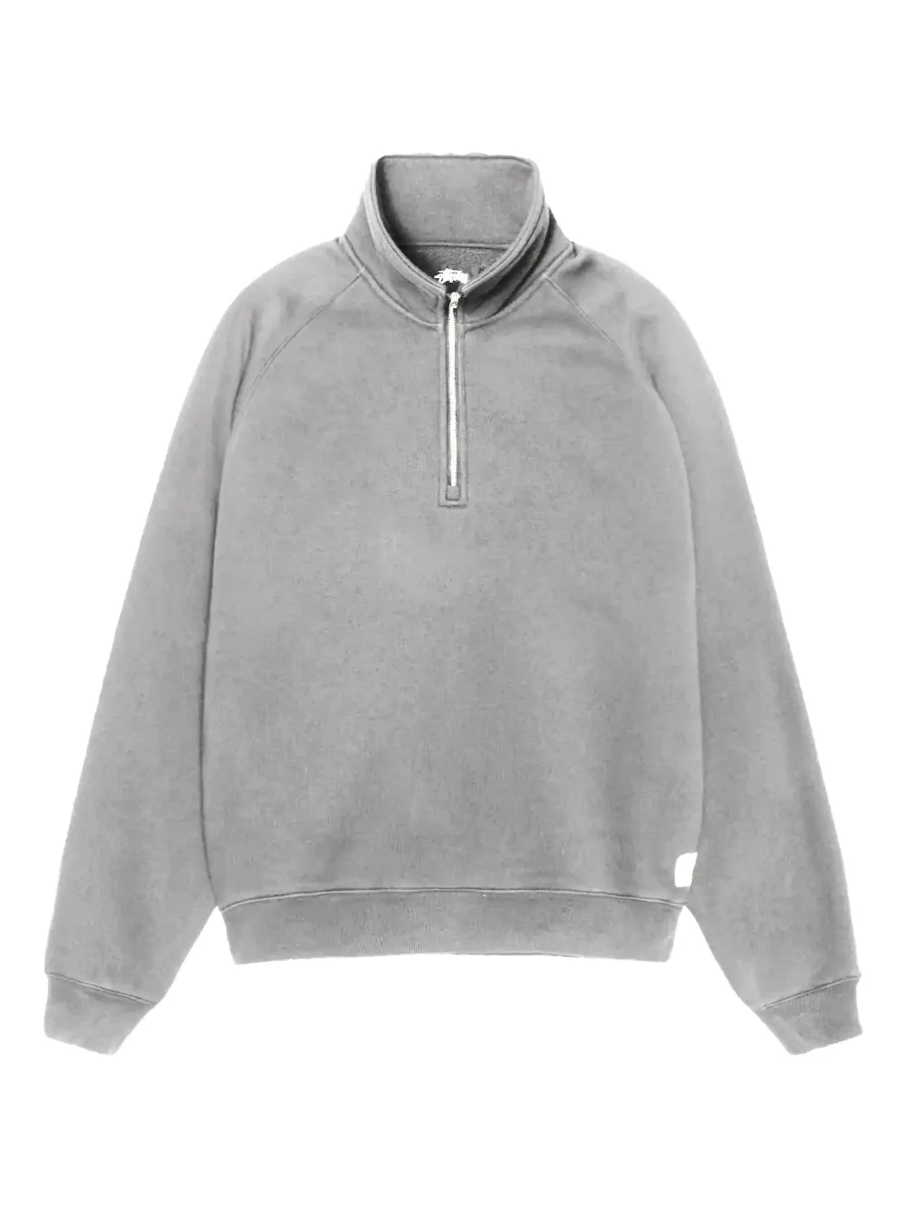 Stussy Short-zip Sweatshirt In Gray