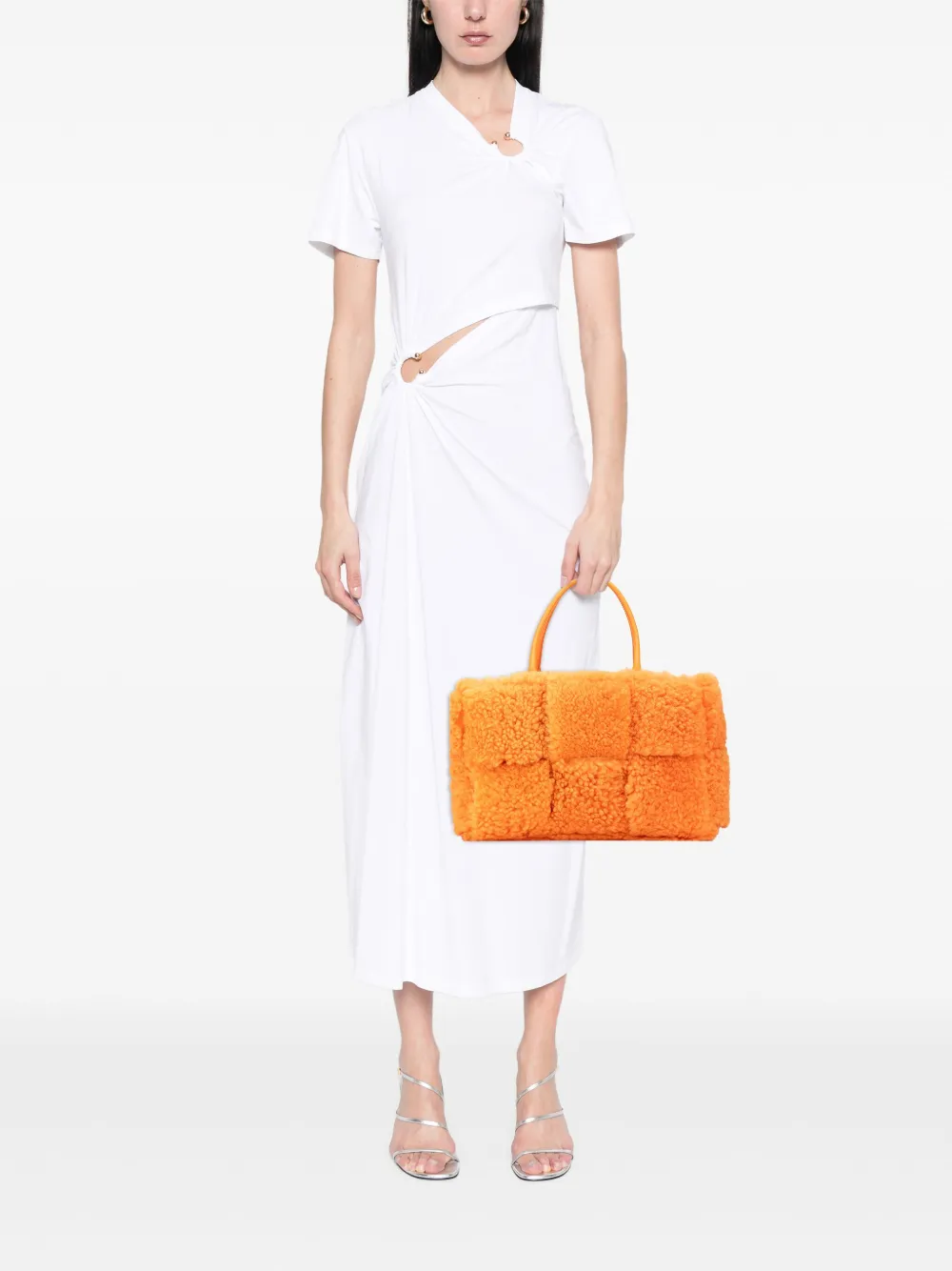 Bottega Veneta Pre-Owned 2012-2025 Small Shearling Intrecciato Arco tote bag | Pre-Owned | Image 2