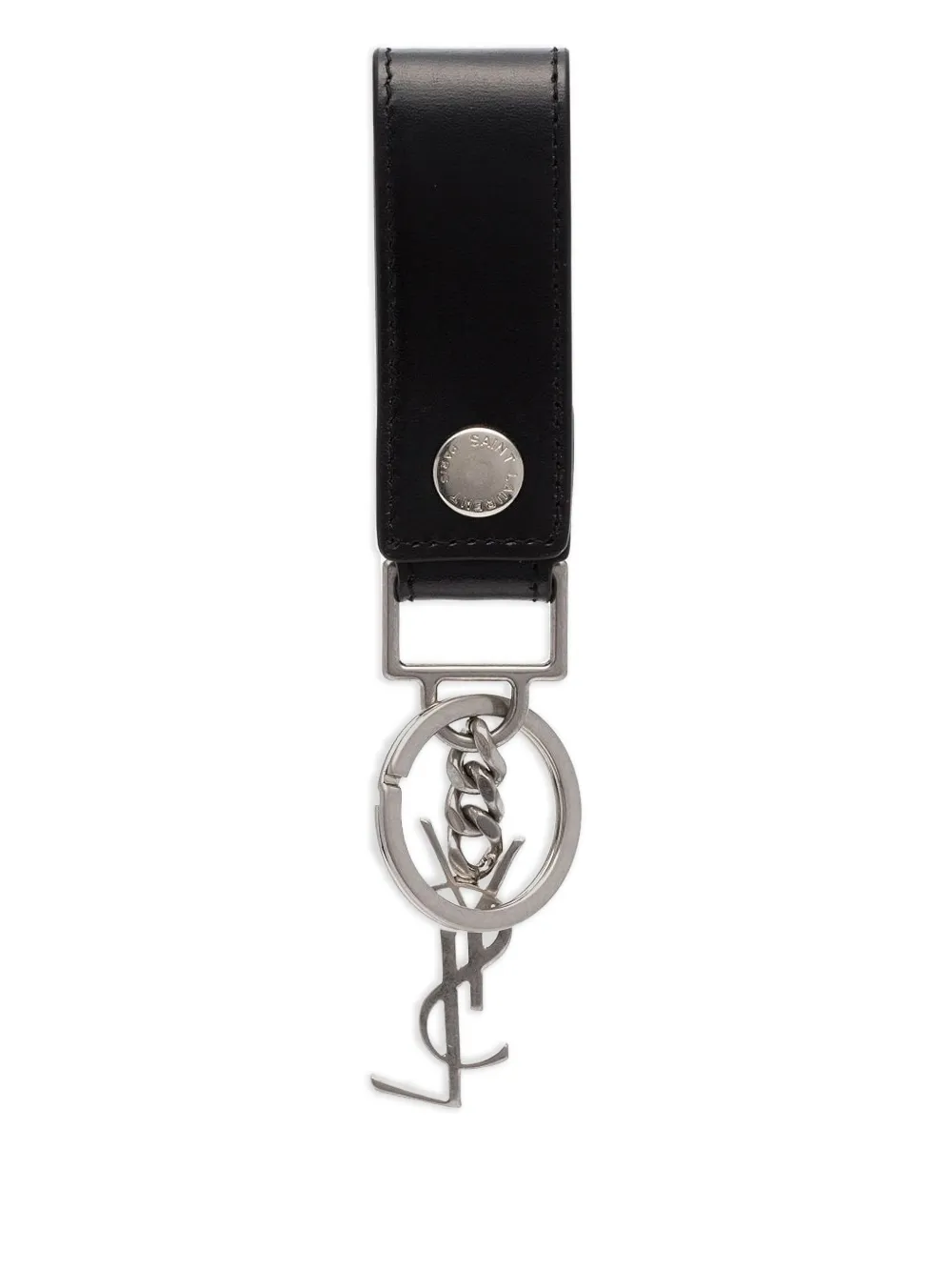 Saint Laurent Cassandre keyring - ブラック Saint Laurent Cassandre keyring - ブラック