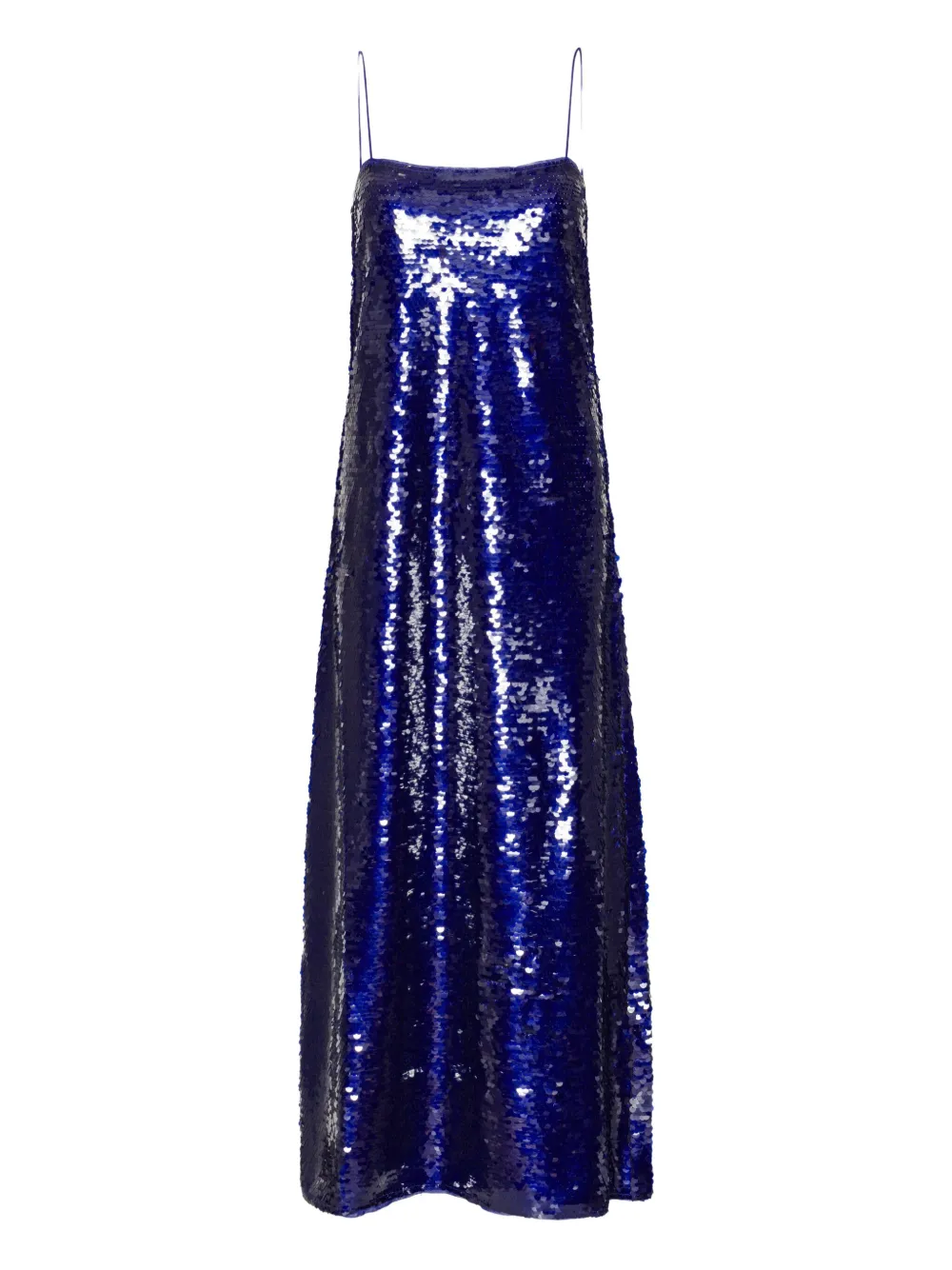 Rotate Birger Christensen Embellishment Maxi Dress In Blue